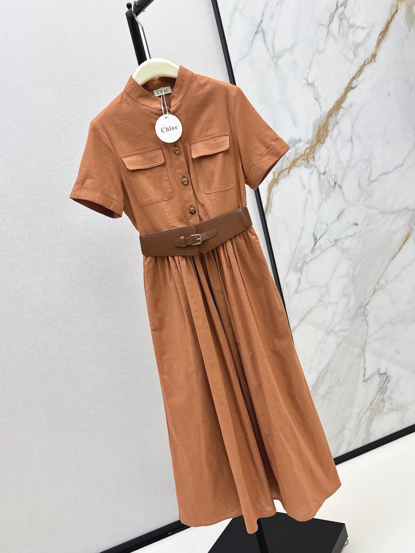 Chol 26ss belted dress