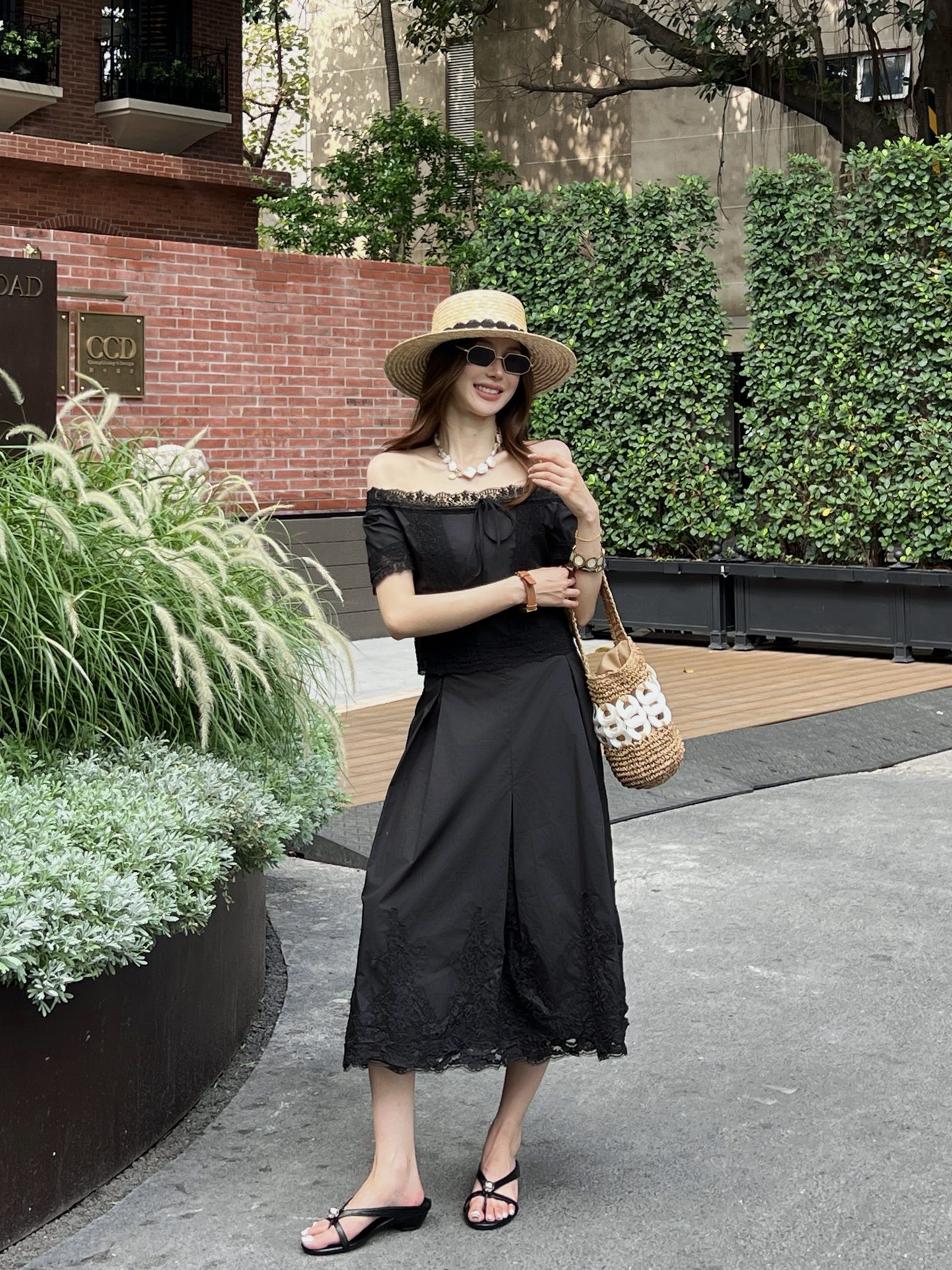 ES 26ss cropped shirt skirt sets