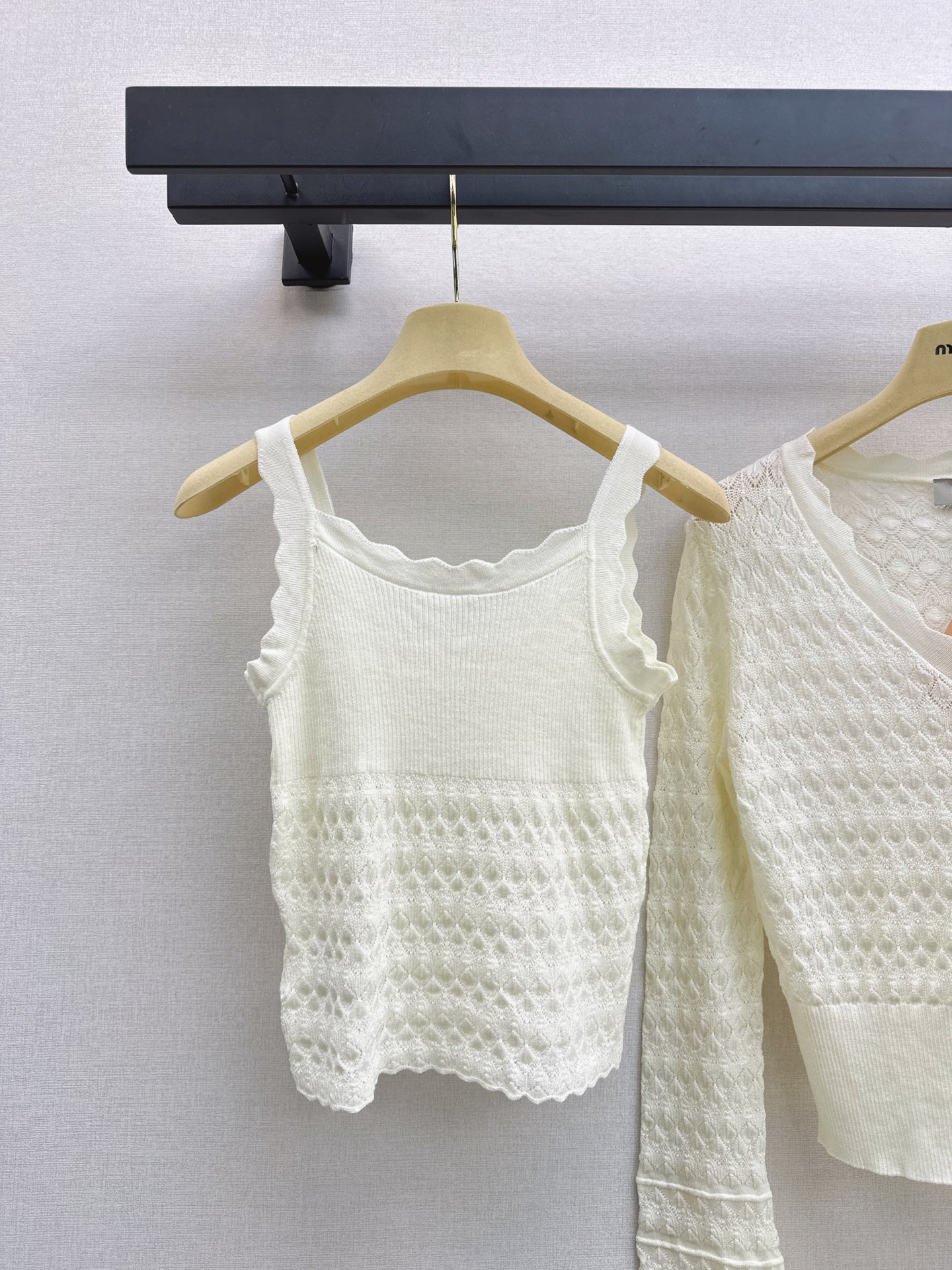 Miu 26fw knit vest cardigan sets