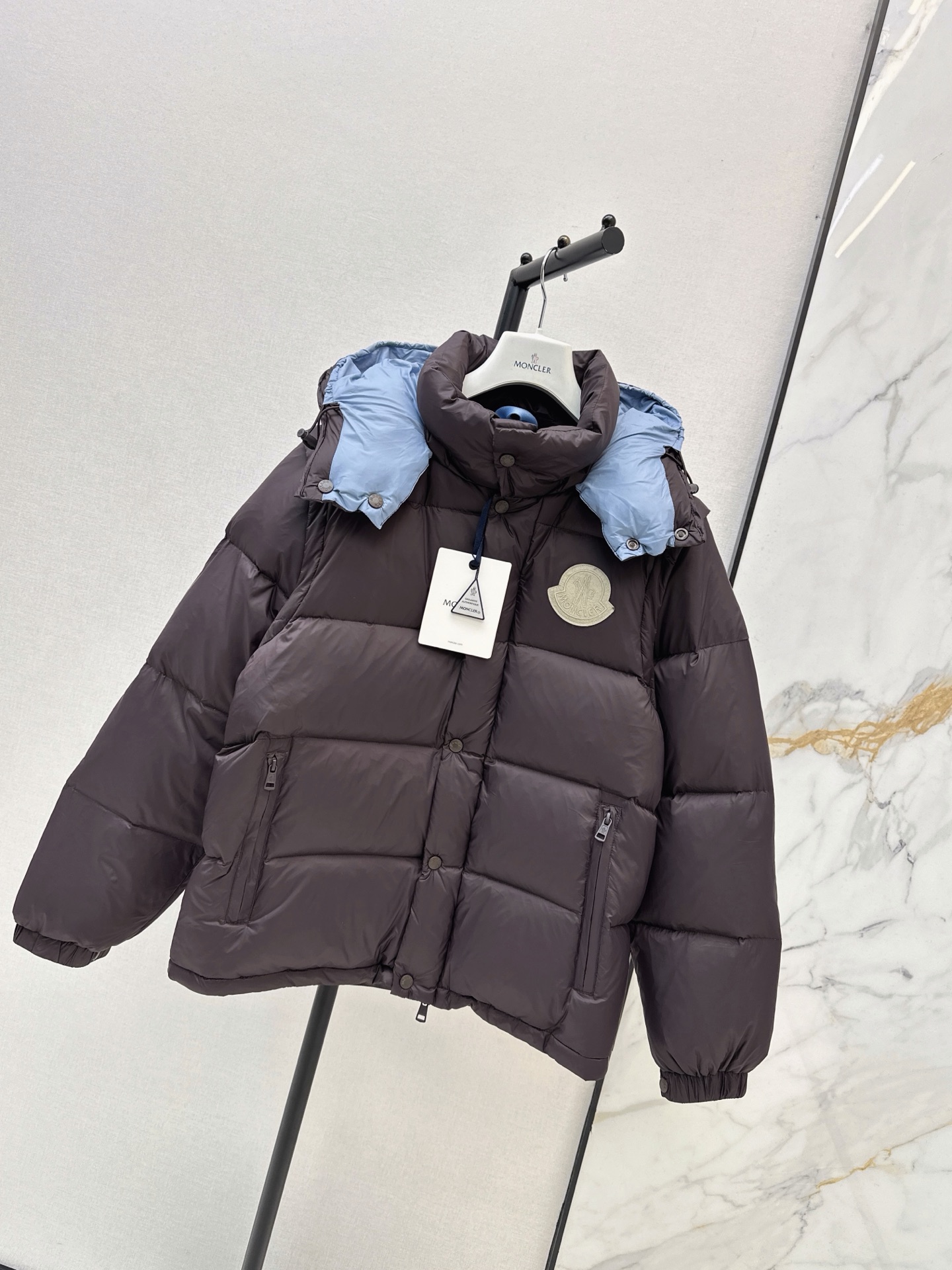 Monc 26fw detachable hooded down jacket