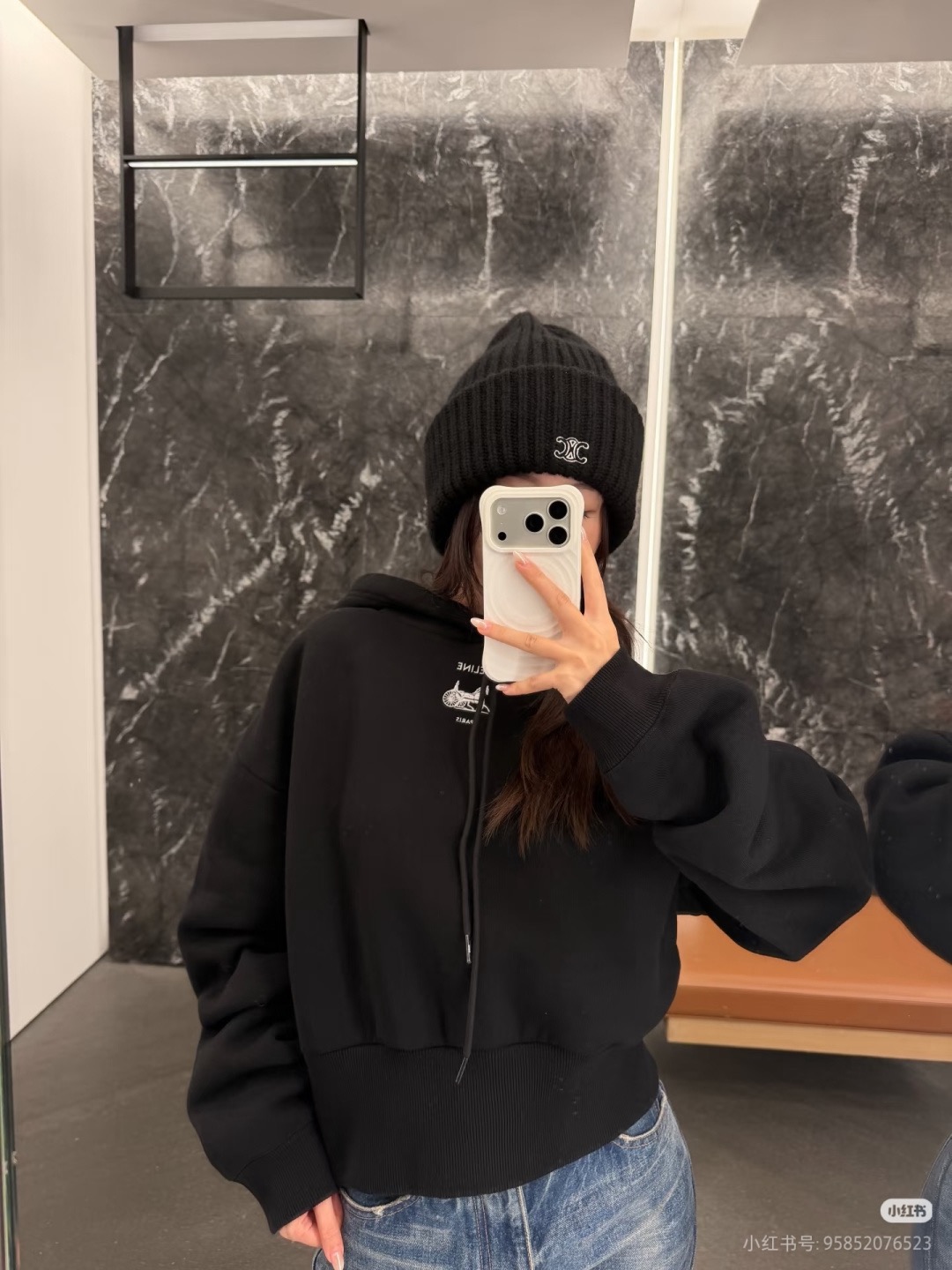 Celi 26fw embroidery hoodies