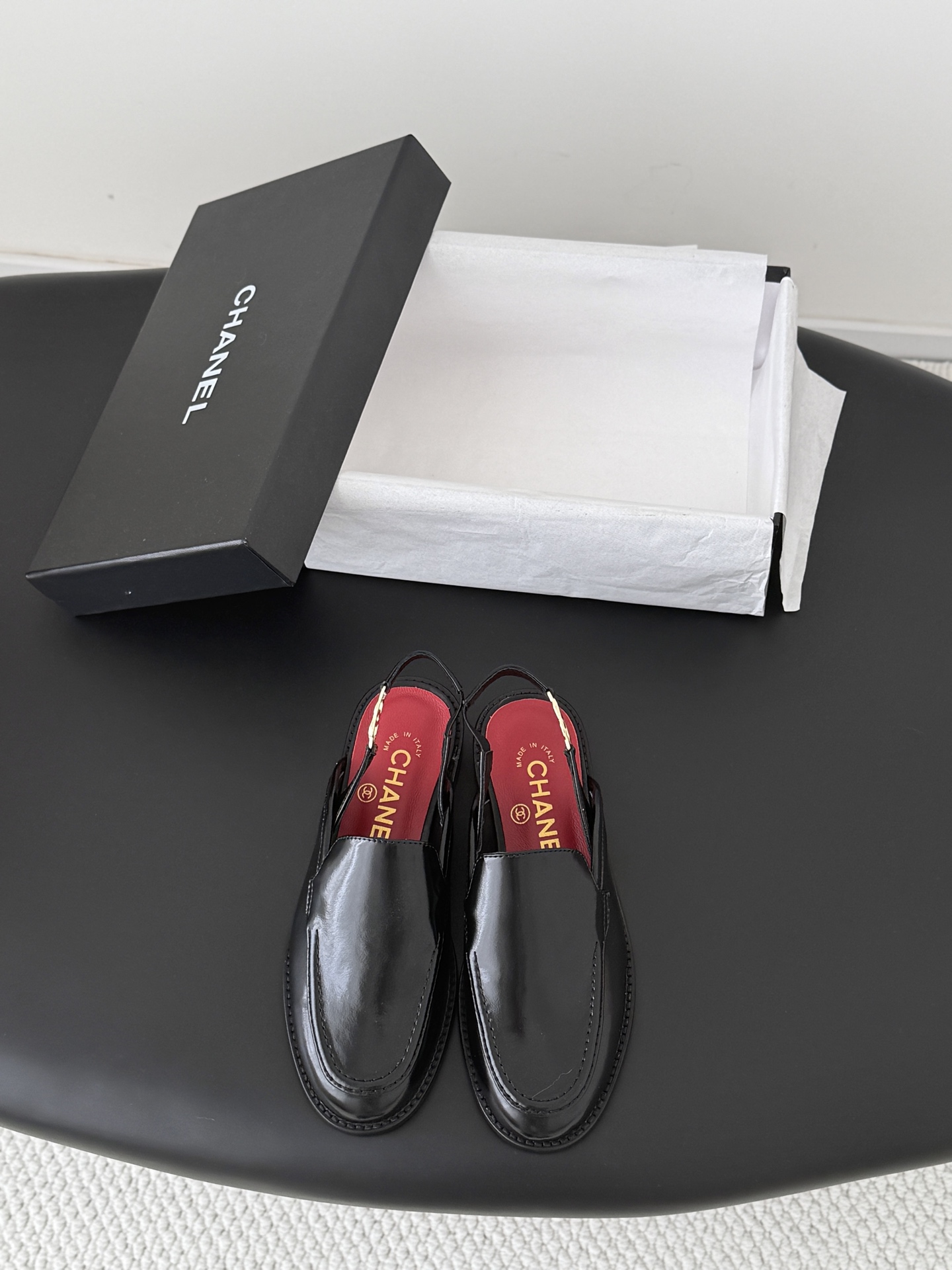 Chan 26ss slingback loafers