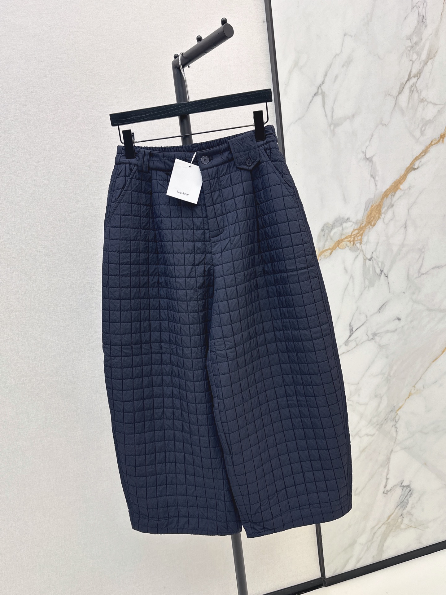 Brun 26fw cropped padded pants