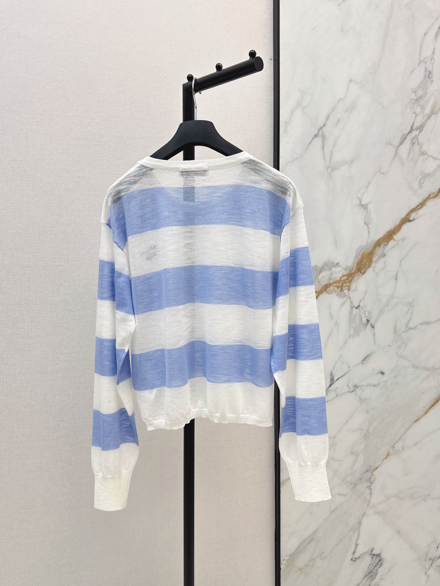 CD 26ss letter embroidery stripe knitwear