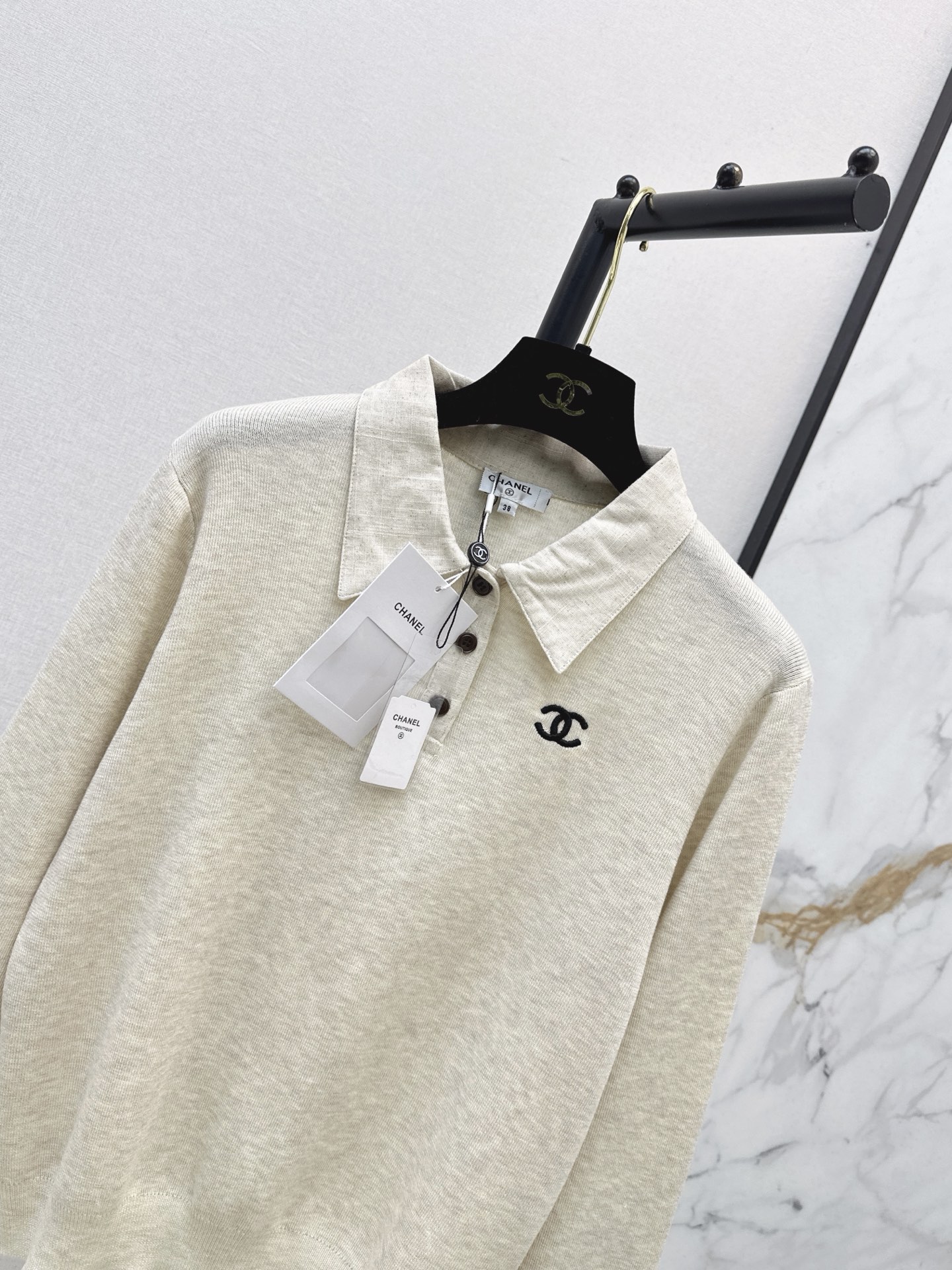 Chan 26fw polo knitwear