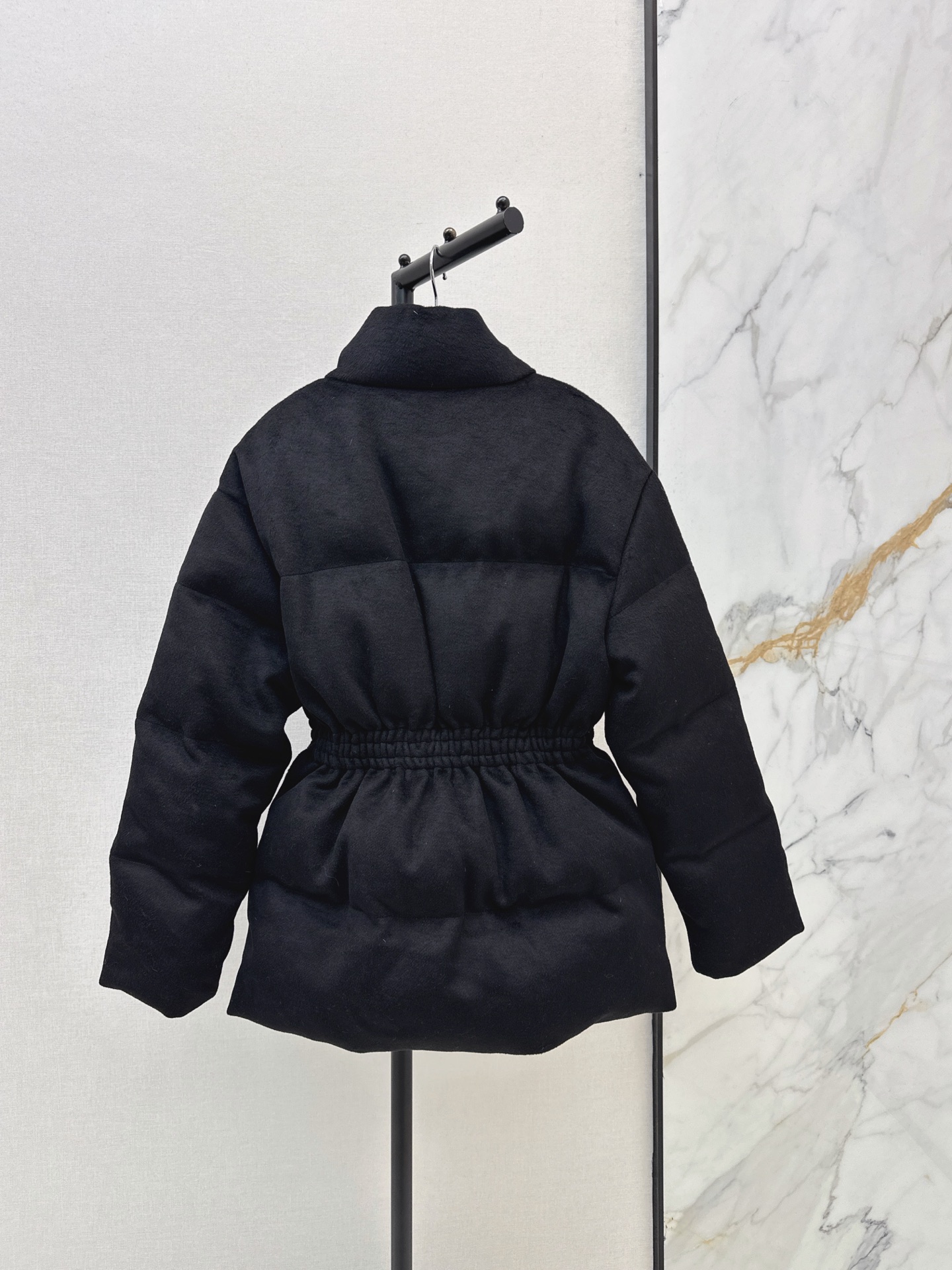 Pra 26fw belted woolen down jacket