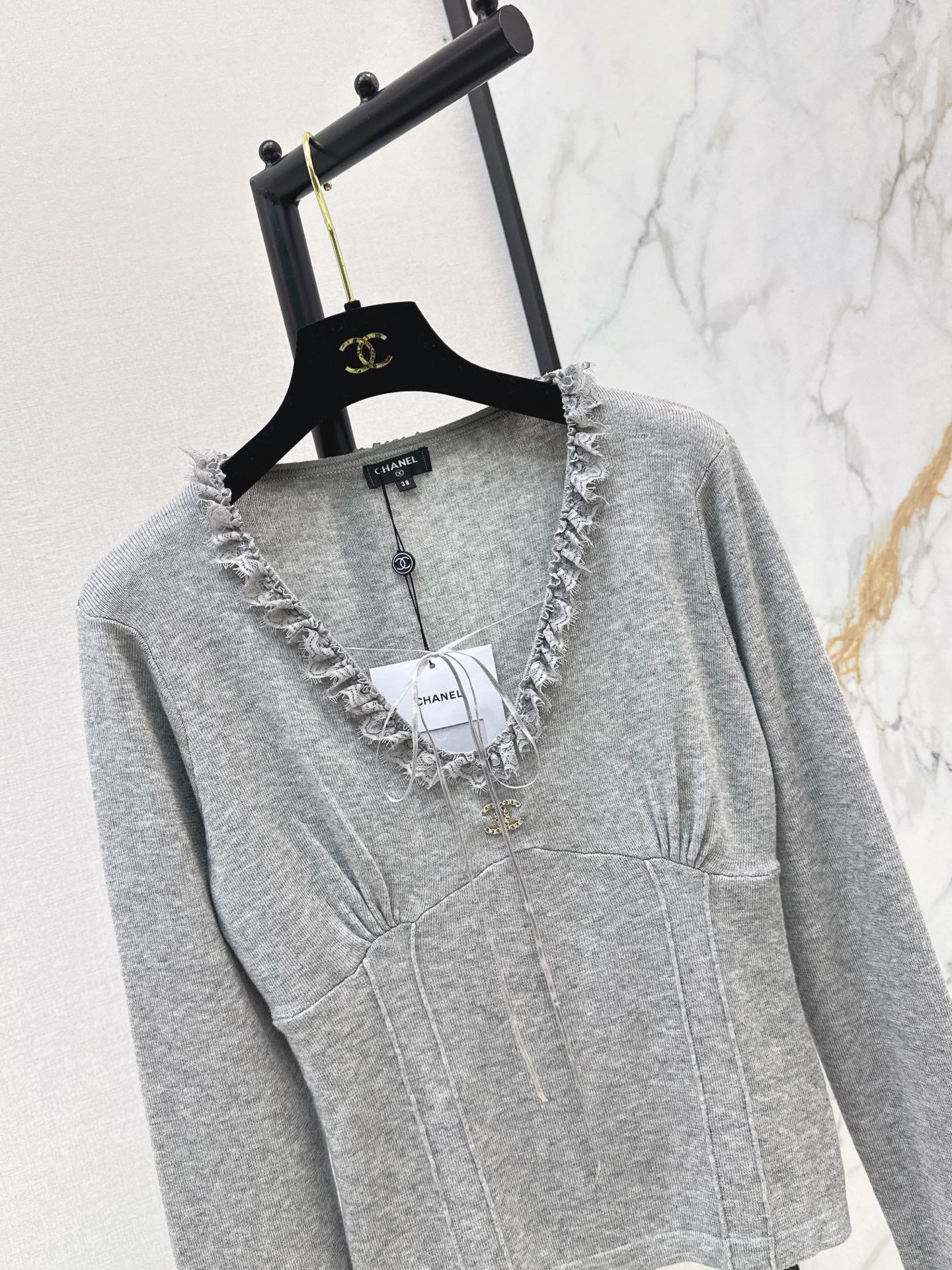 Chan 26fw v-neck knitwear