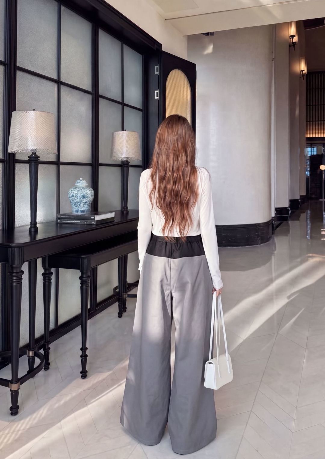 Miu 26fw contract wide-leg pants