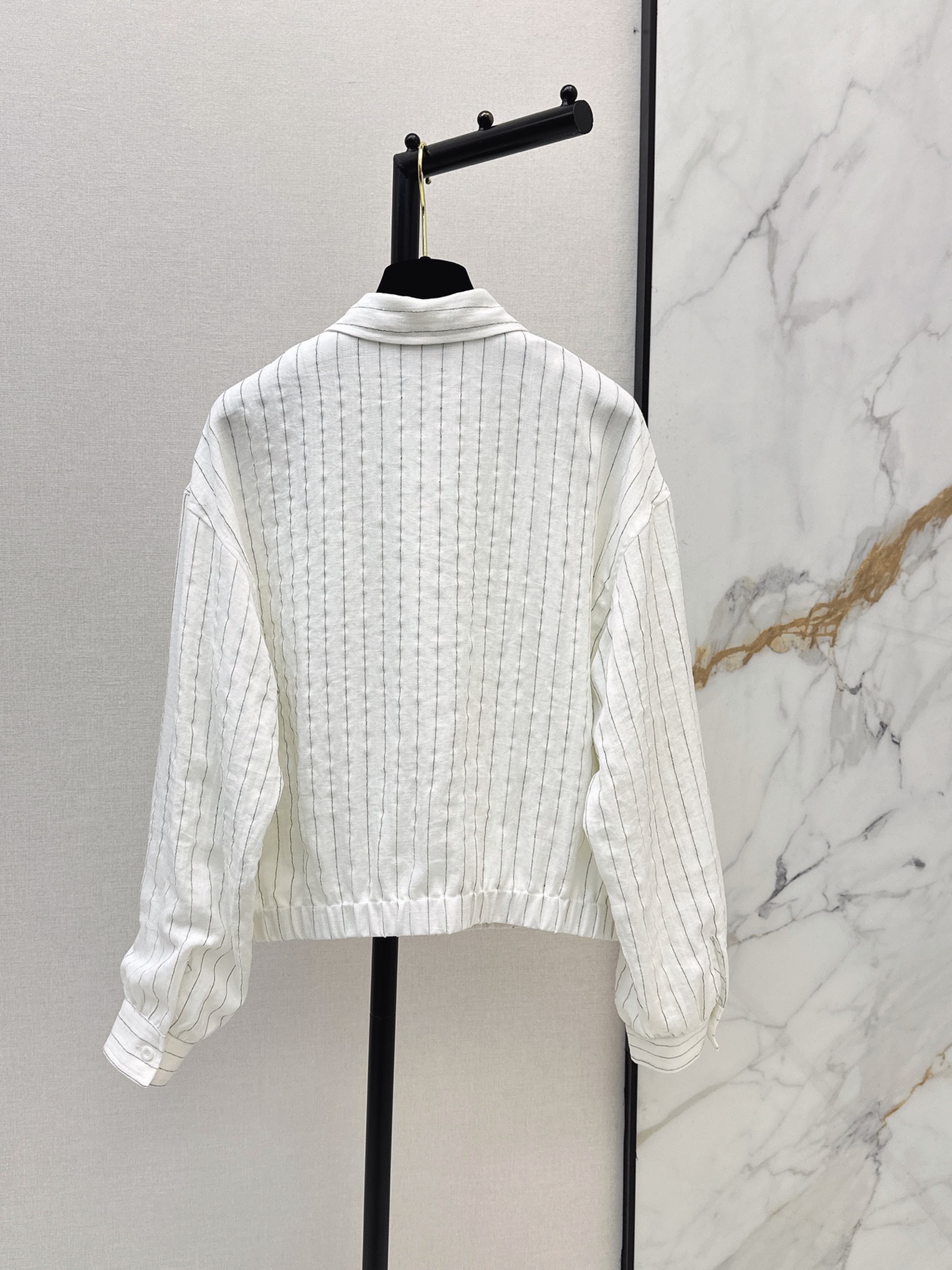 Chan 26fw stripe shirt jacket