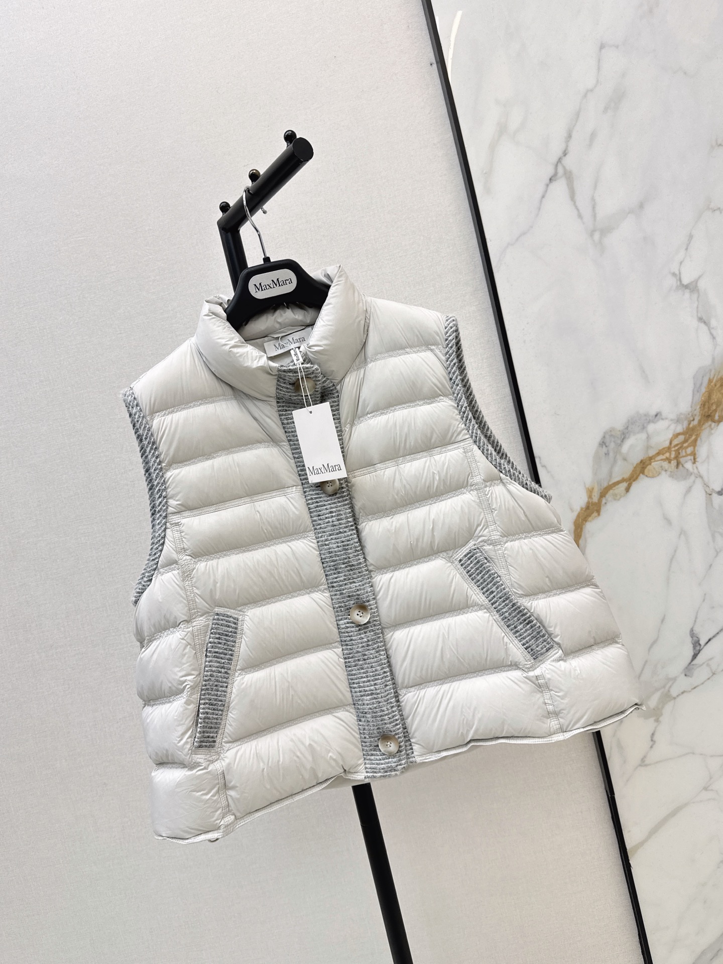 Max 26fw wool contract down vest