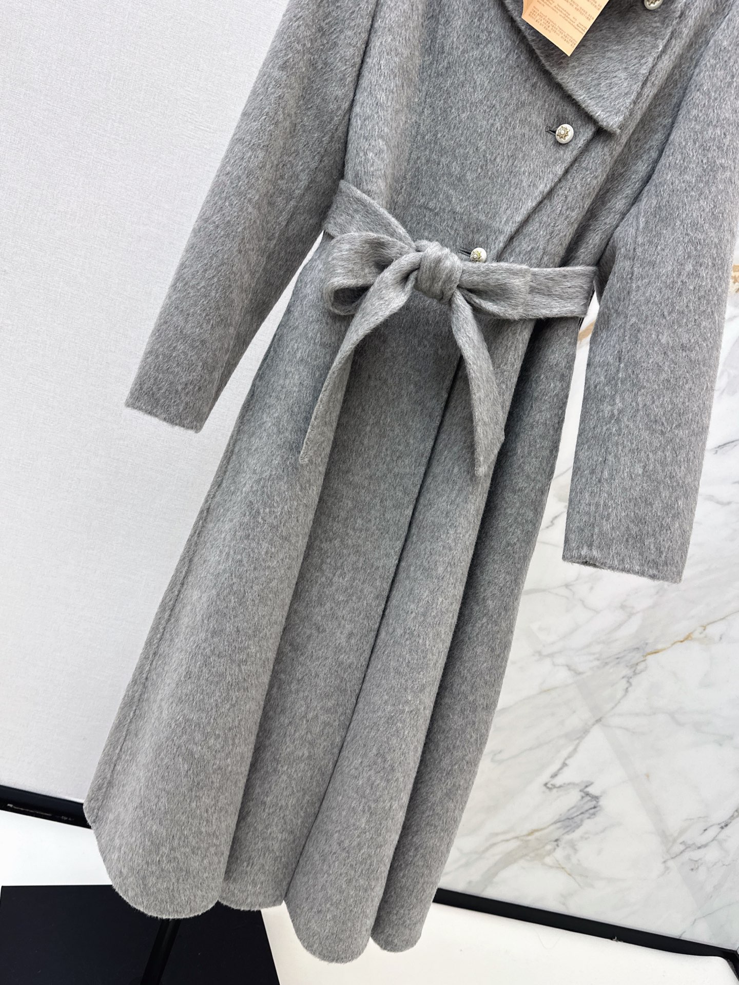 Miu 26fw woolen belted overcoats