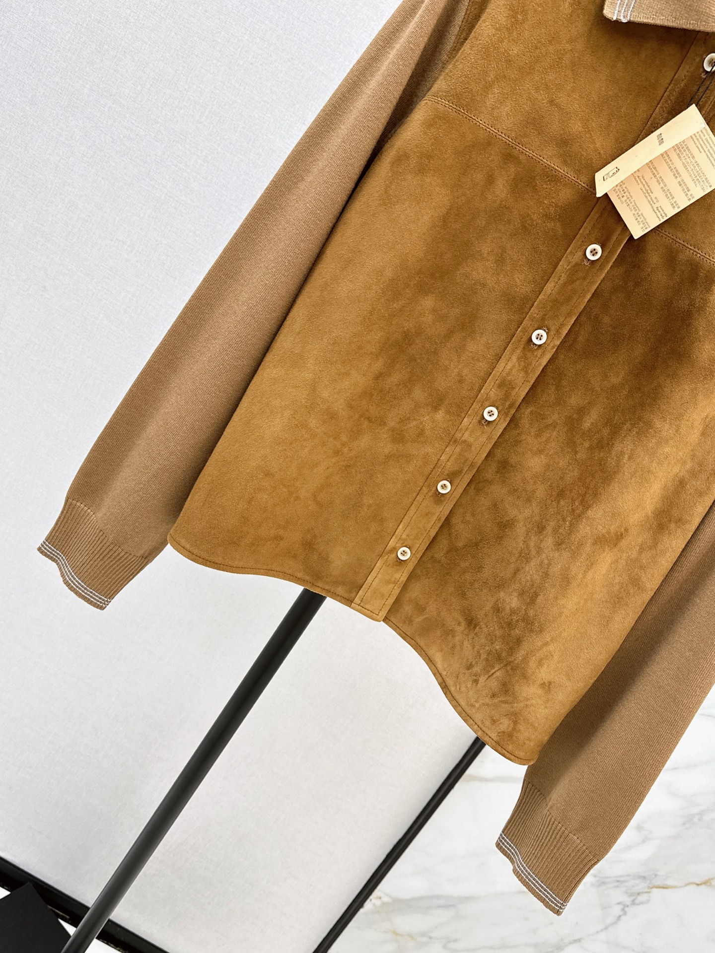 Miu 26fw suede fleece jacket