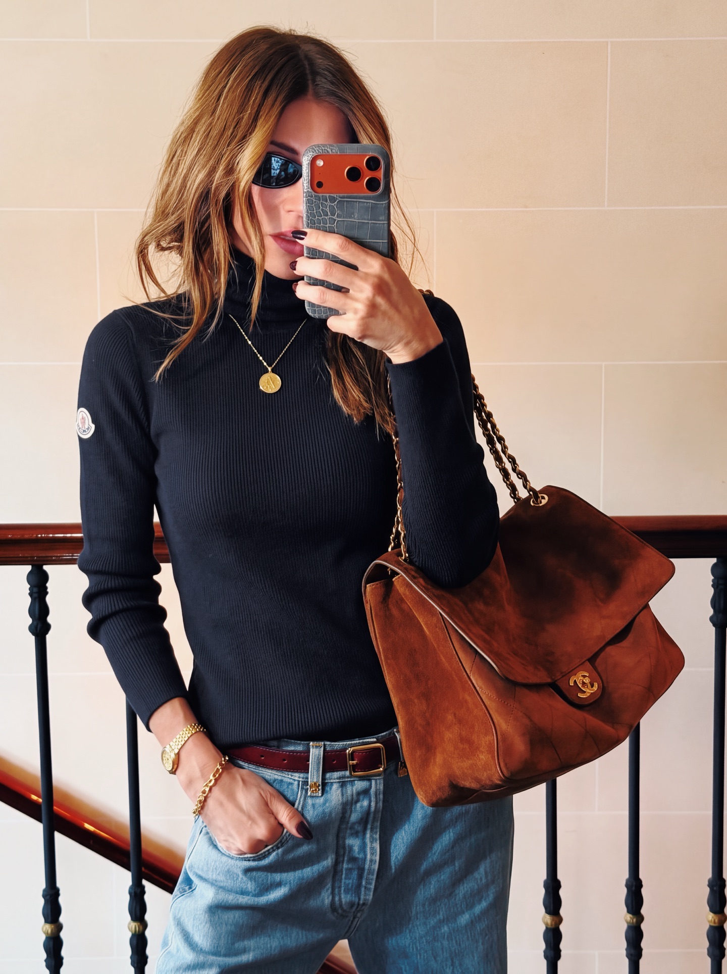 Monc 26fw knit basic tee