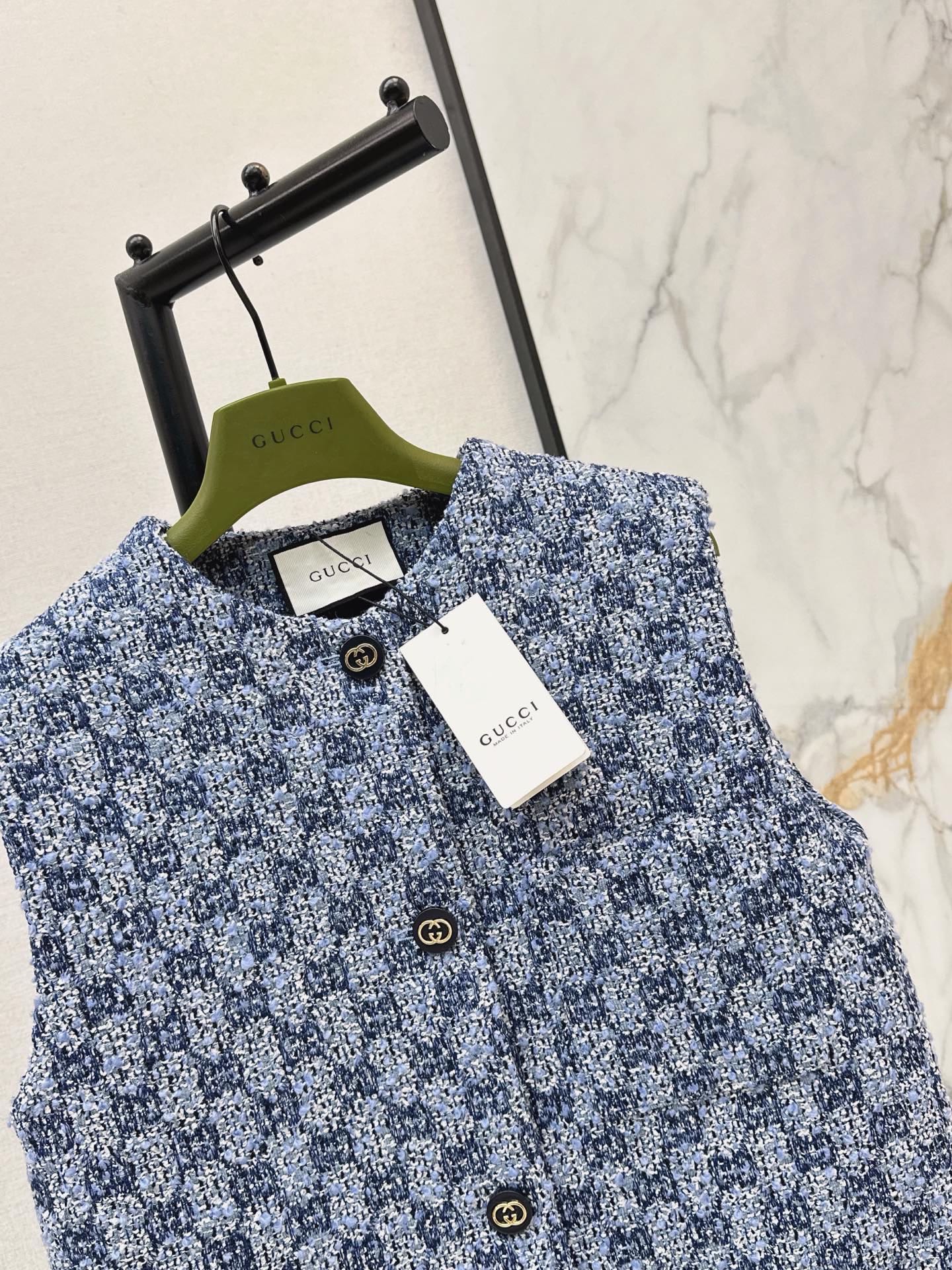 Guc 26fw tweed vest