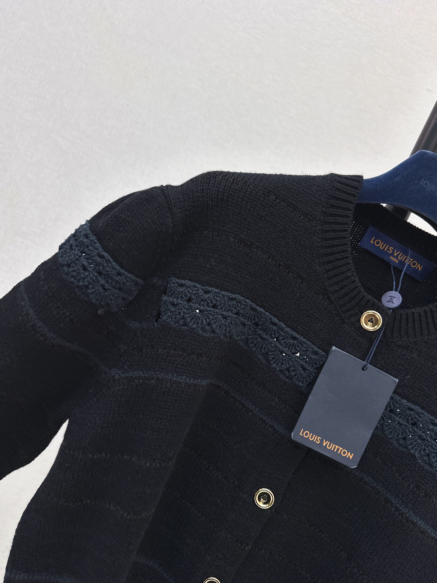 Loui 26fw lace-trim cardigan