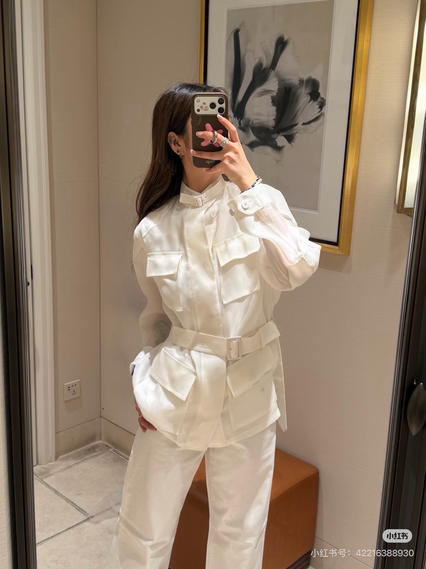 Ralp 26fw stand collar belted jacket