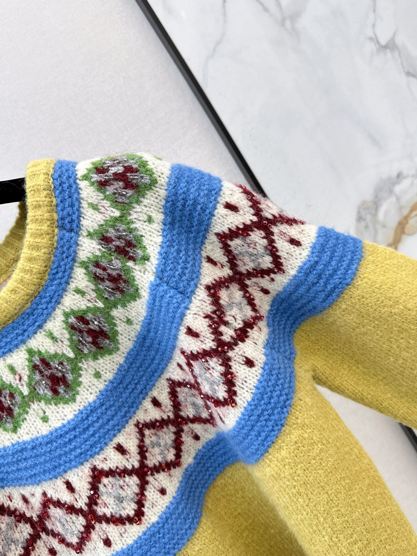 Chan 26fw jacquard sweater