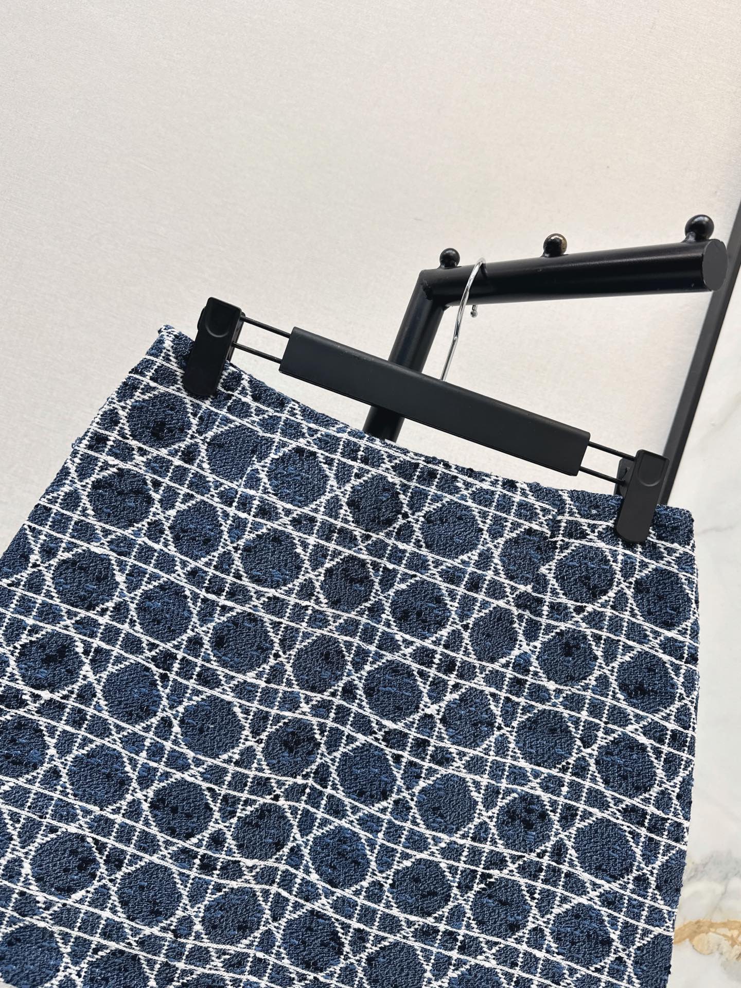 CD 26fw check A-line skirt