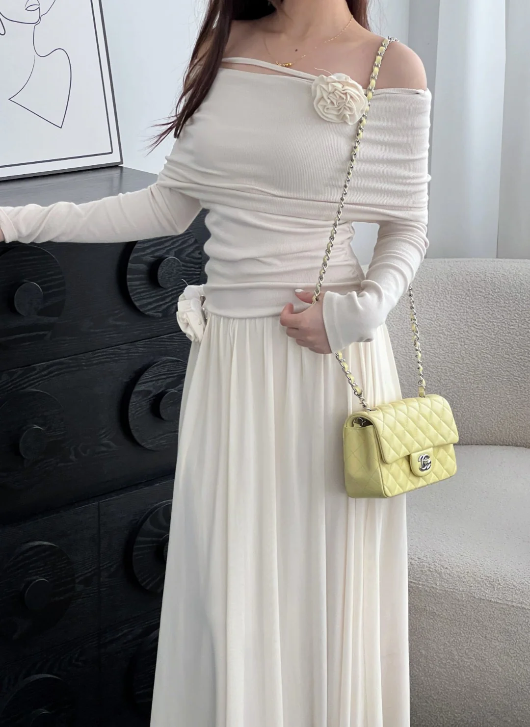 Chan cf20 chain shoulder bag