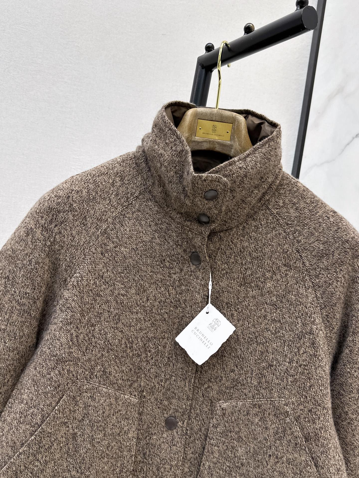 Brun 26fw cashmere reversible down jacket
