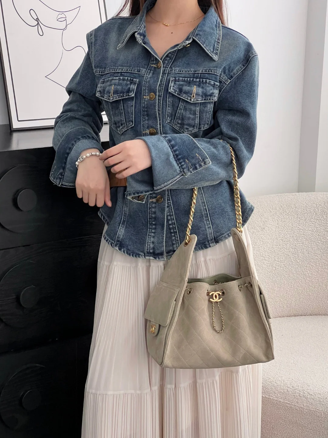 Chan 25C 25bag hobo bags