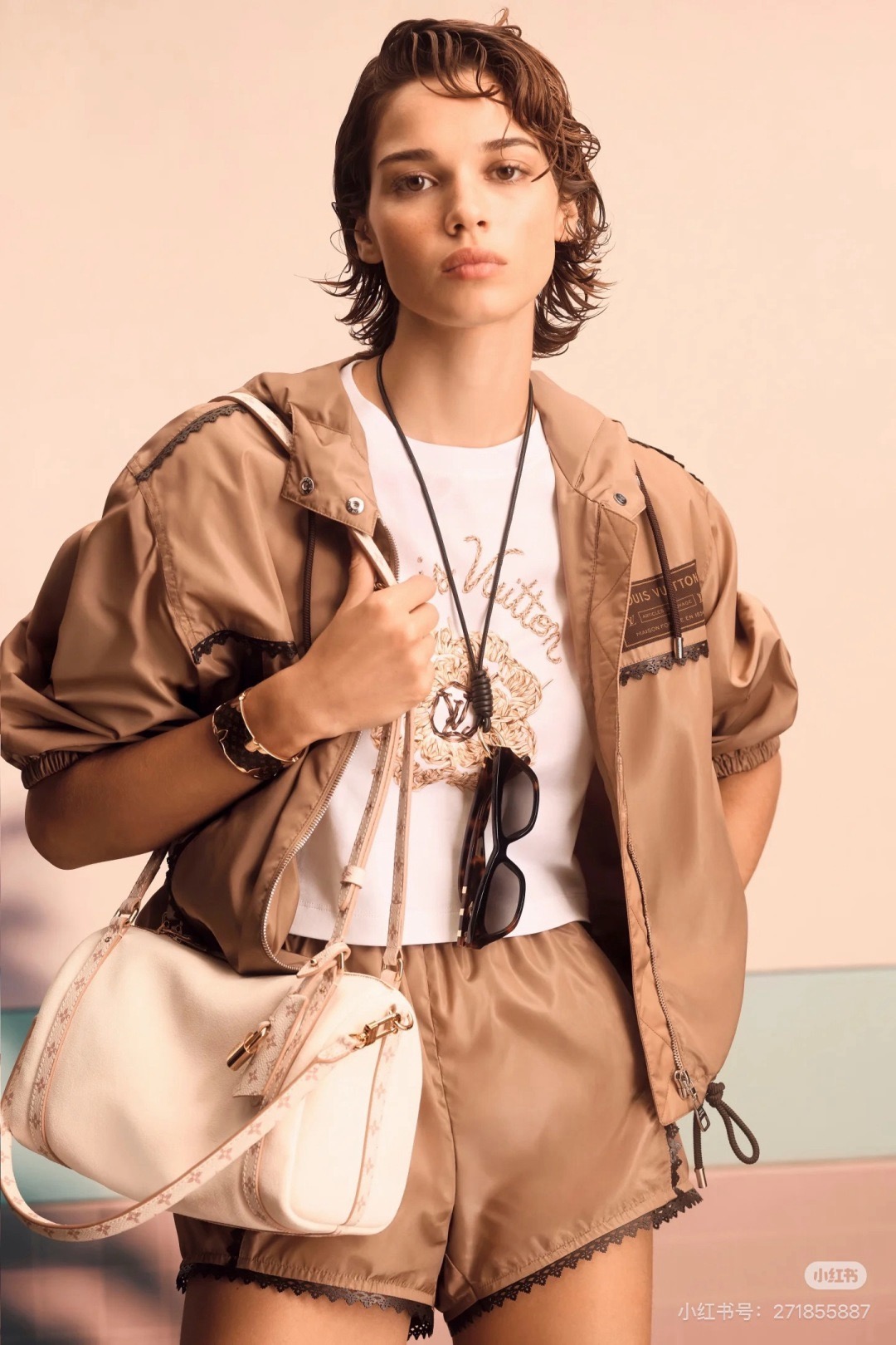 Loui 26ss lace trim jacket