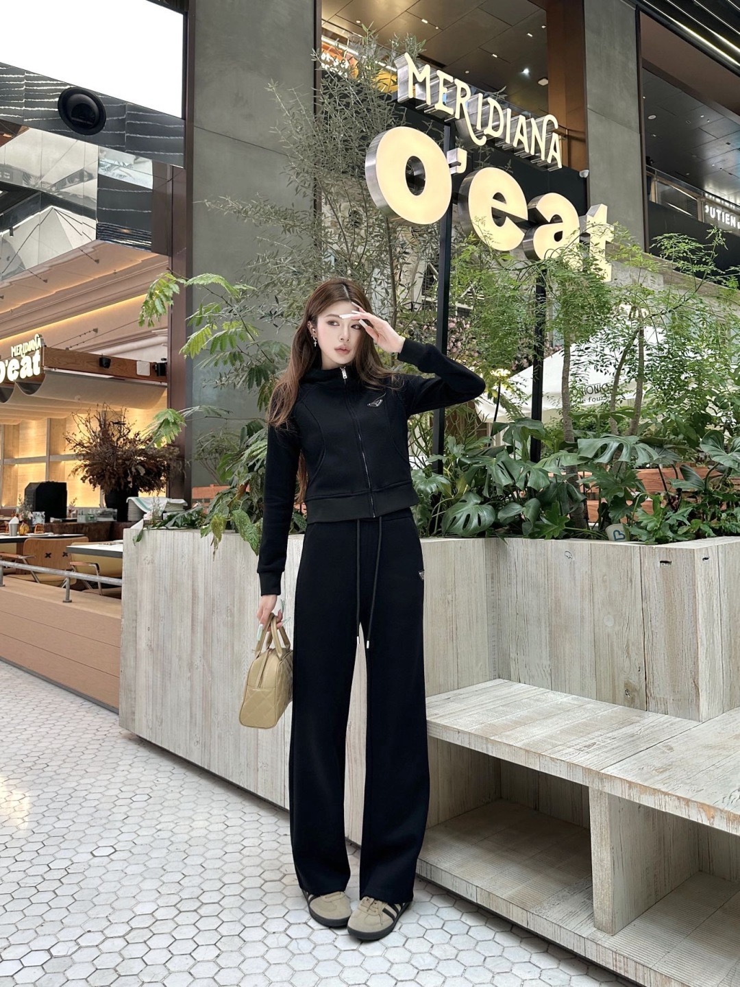 Pra 26fw hooded jacket pants sets