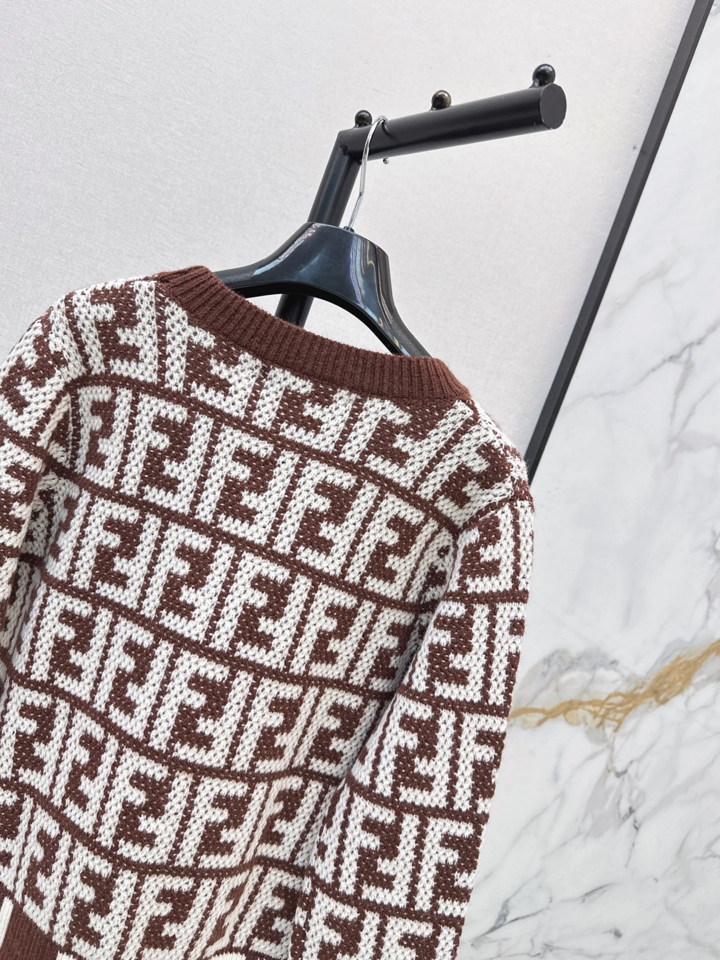 Fen 26fw jacquard sweater