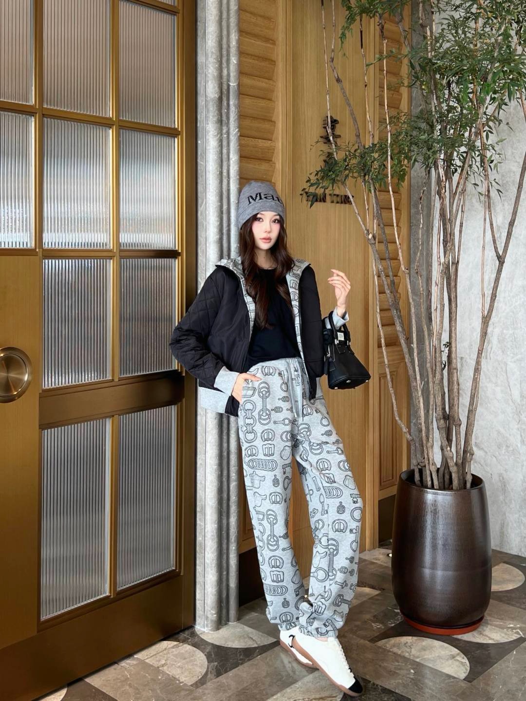 Her 26fw casual print pants