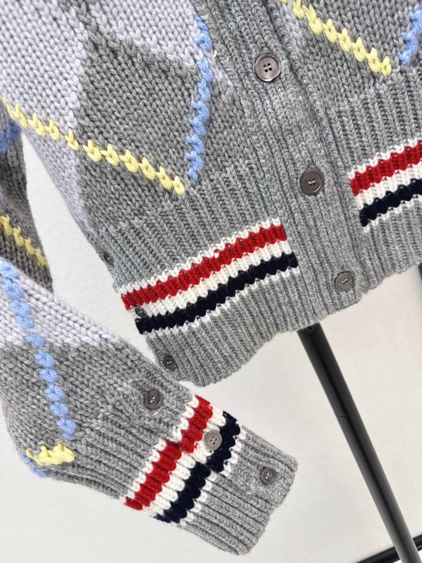 Thom 26fw jacquard knit cardigan