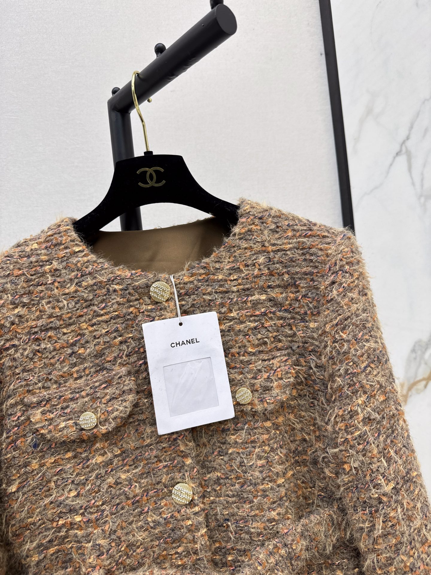 Chan 26fw belted woven jacket