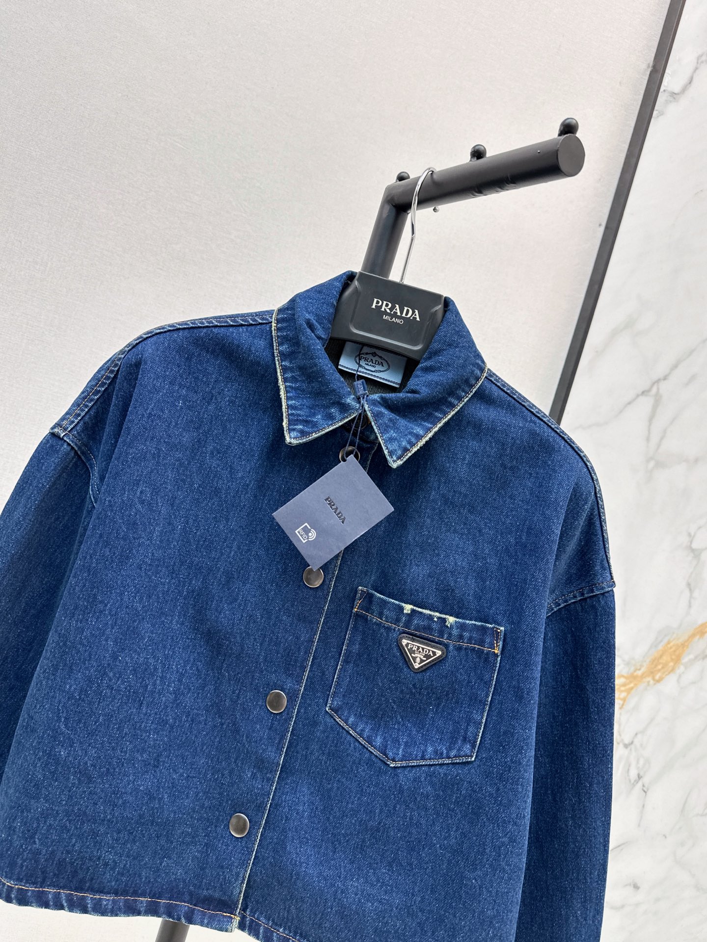 Pra 26fw denim shirt jacket