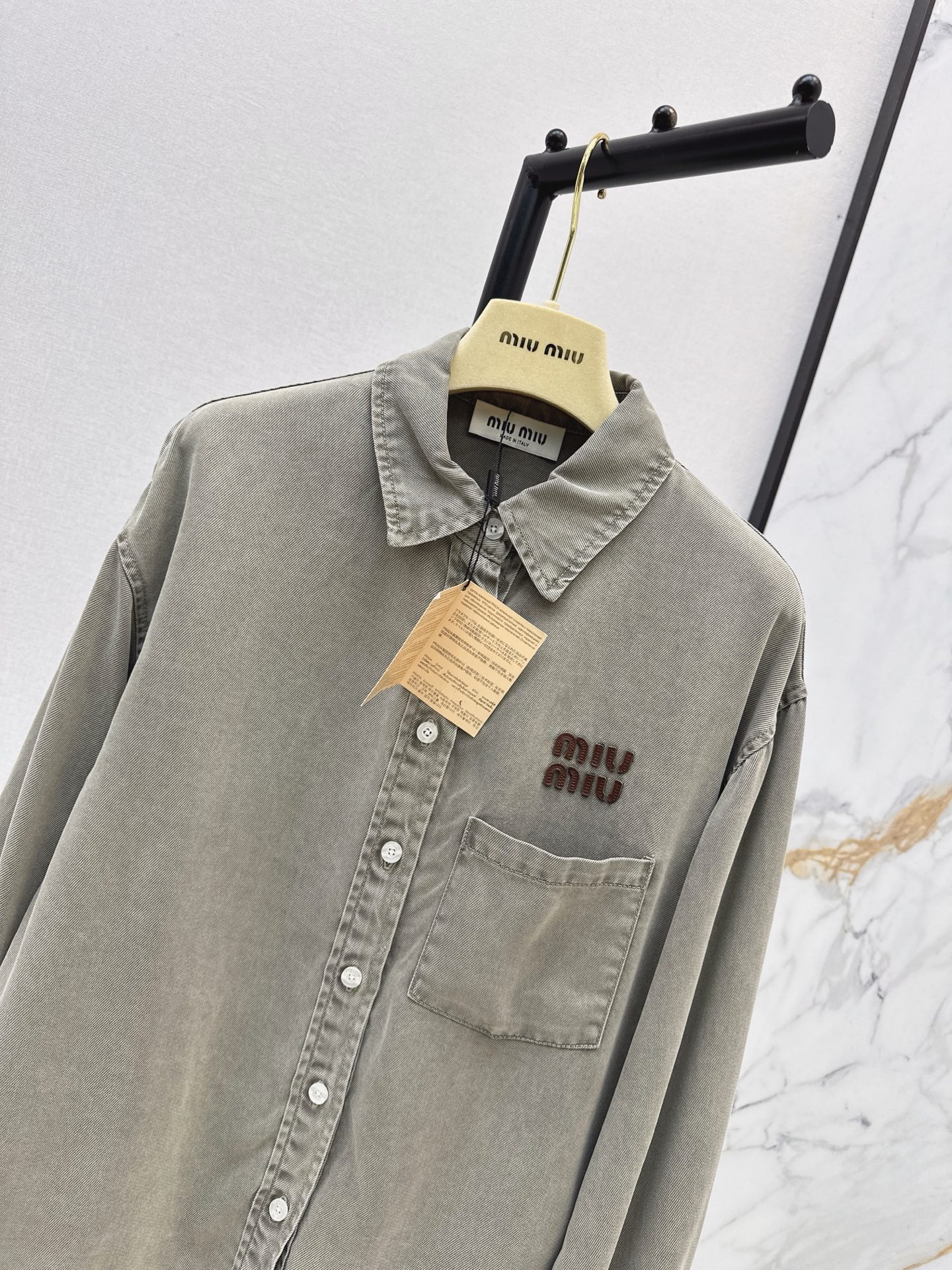 Miu 26fw denim shirt