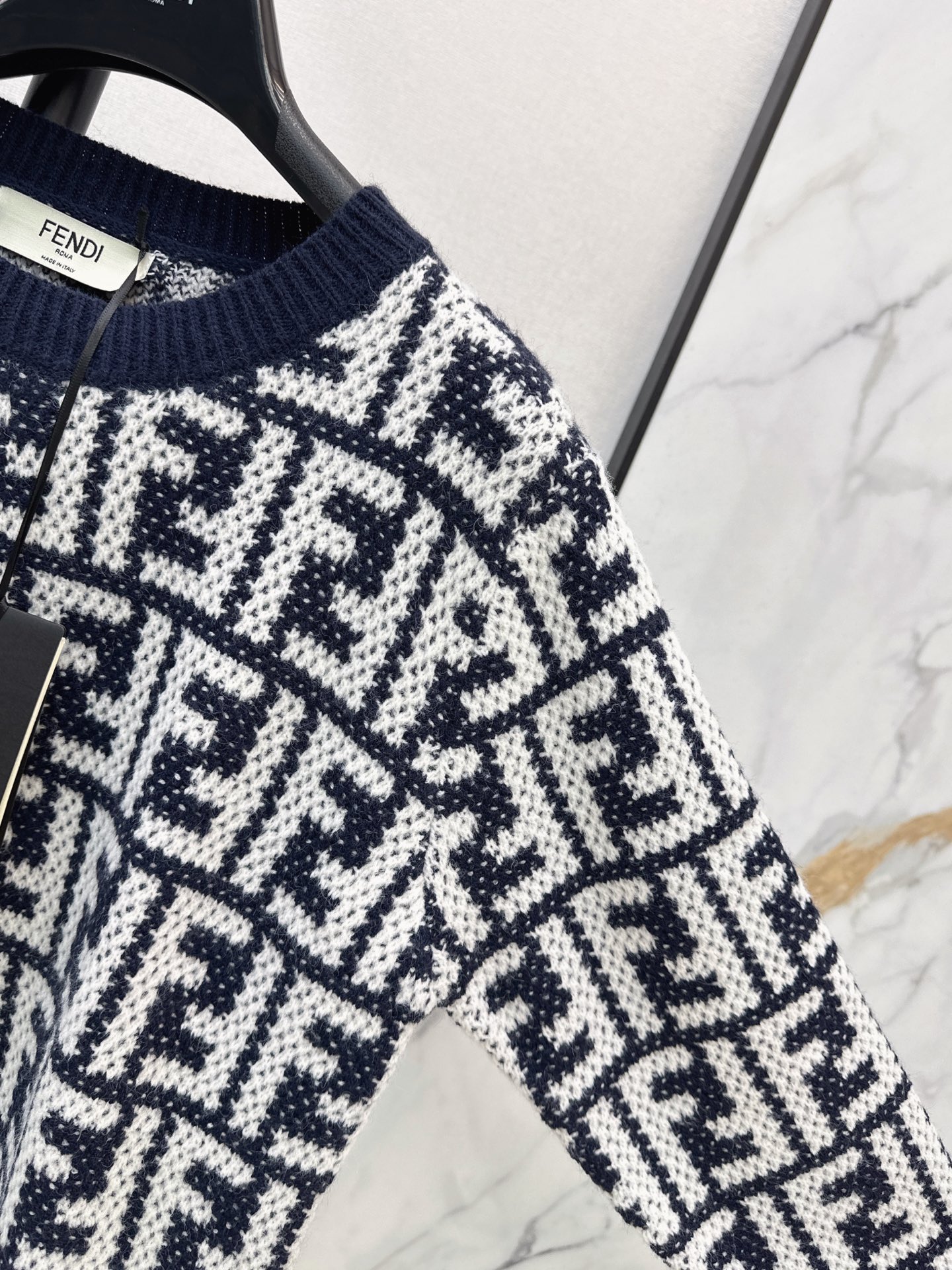 Fen 26fw jacquard sweater