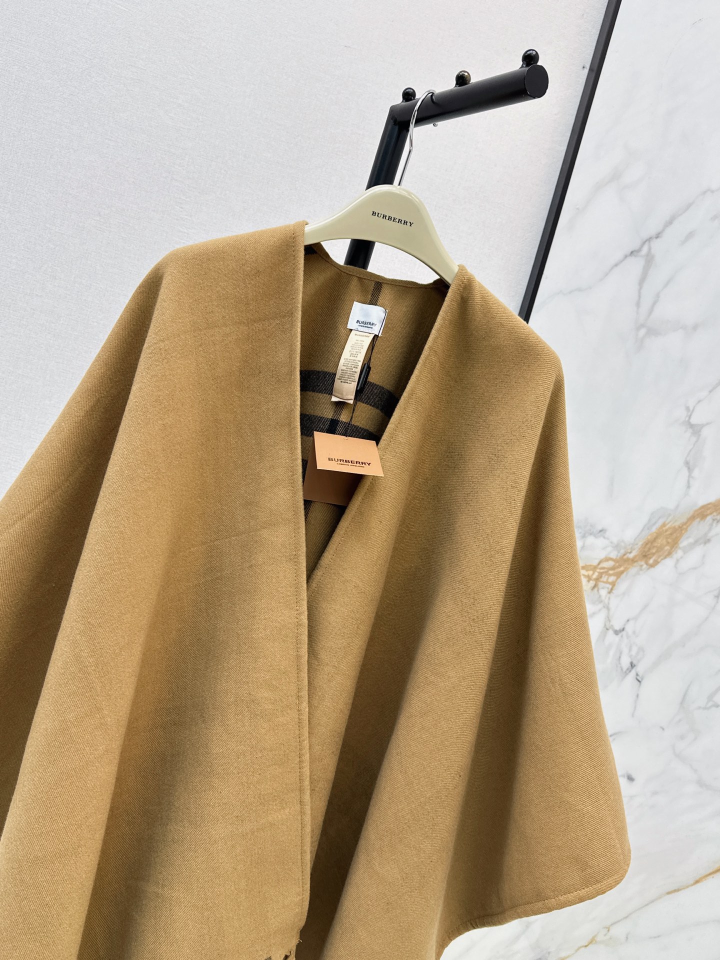 BUR 26fw cashmere shwals cape