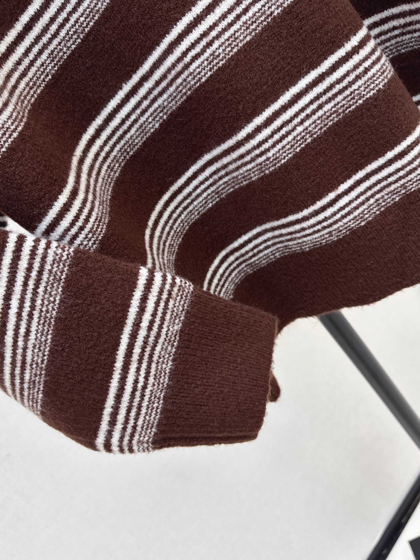 Miu 26fw stripe polo knitwear