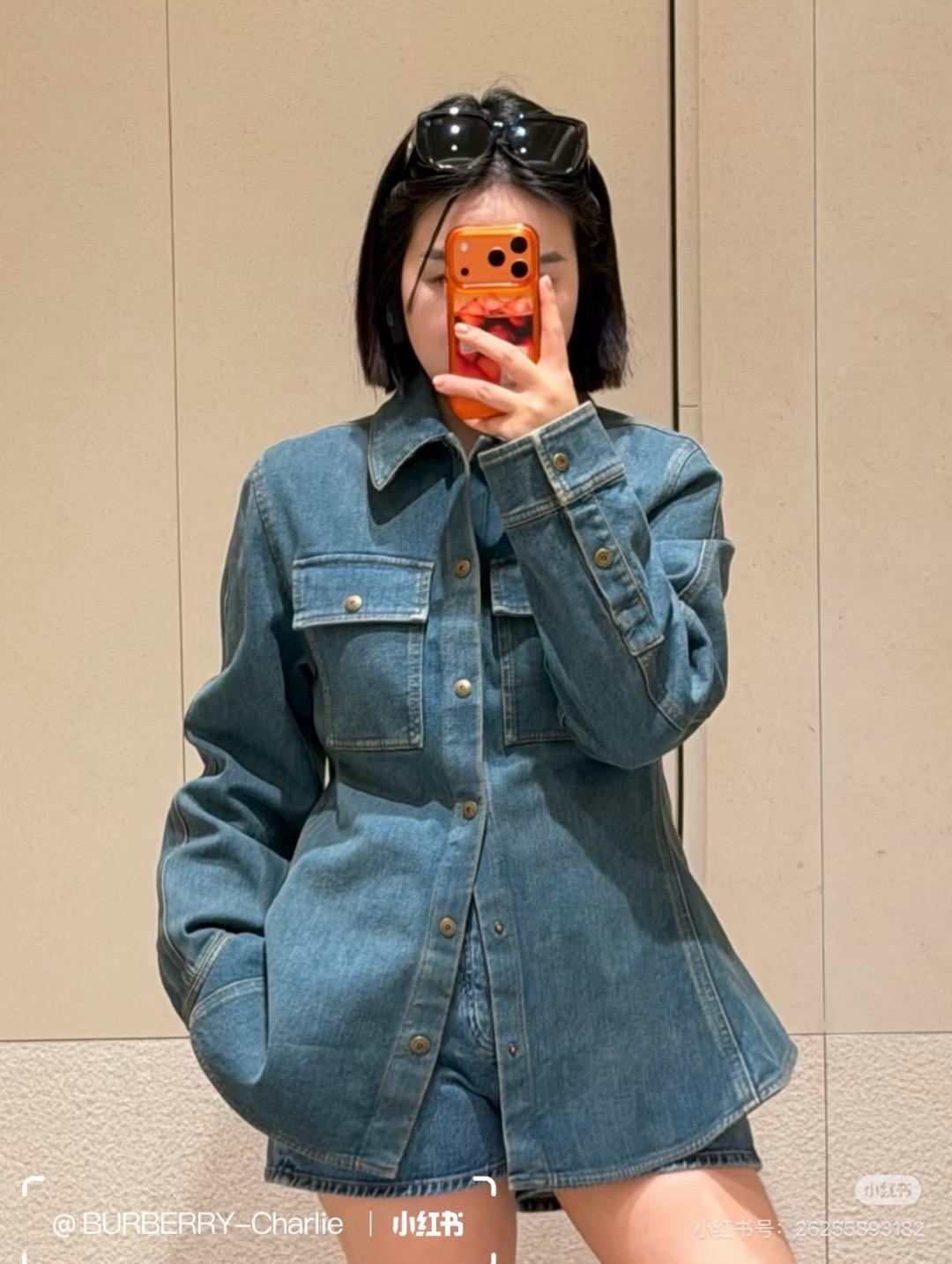 Bur 26fw denim shirt