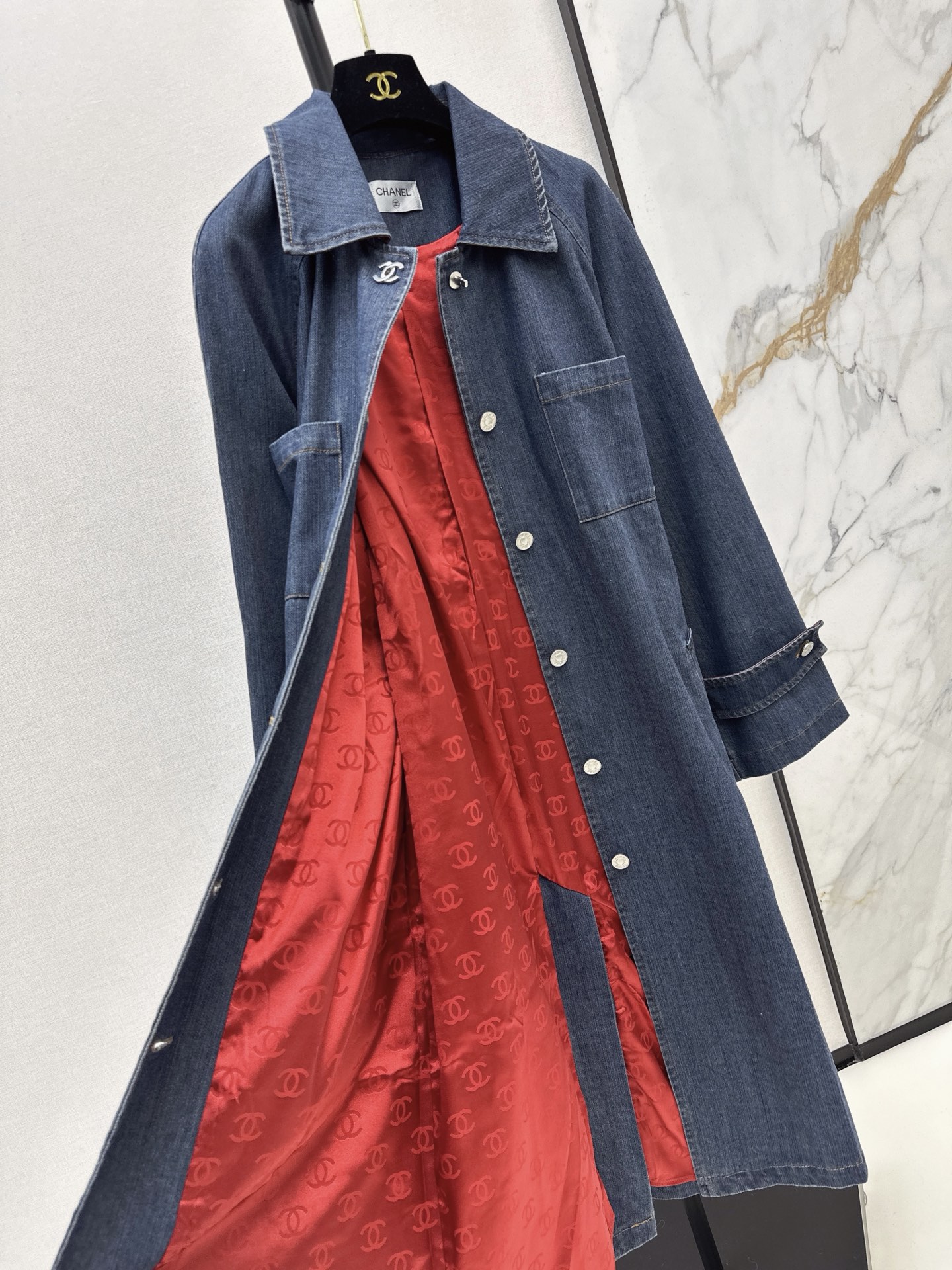Chan 26fw denim overcoats