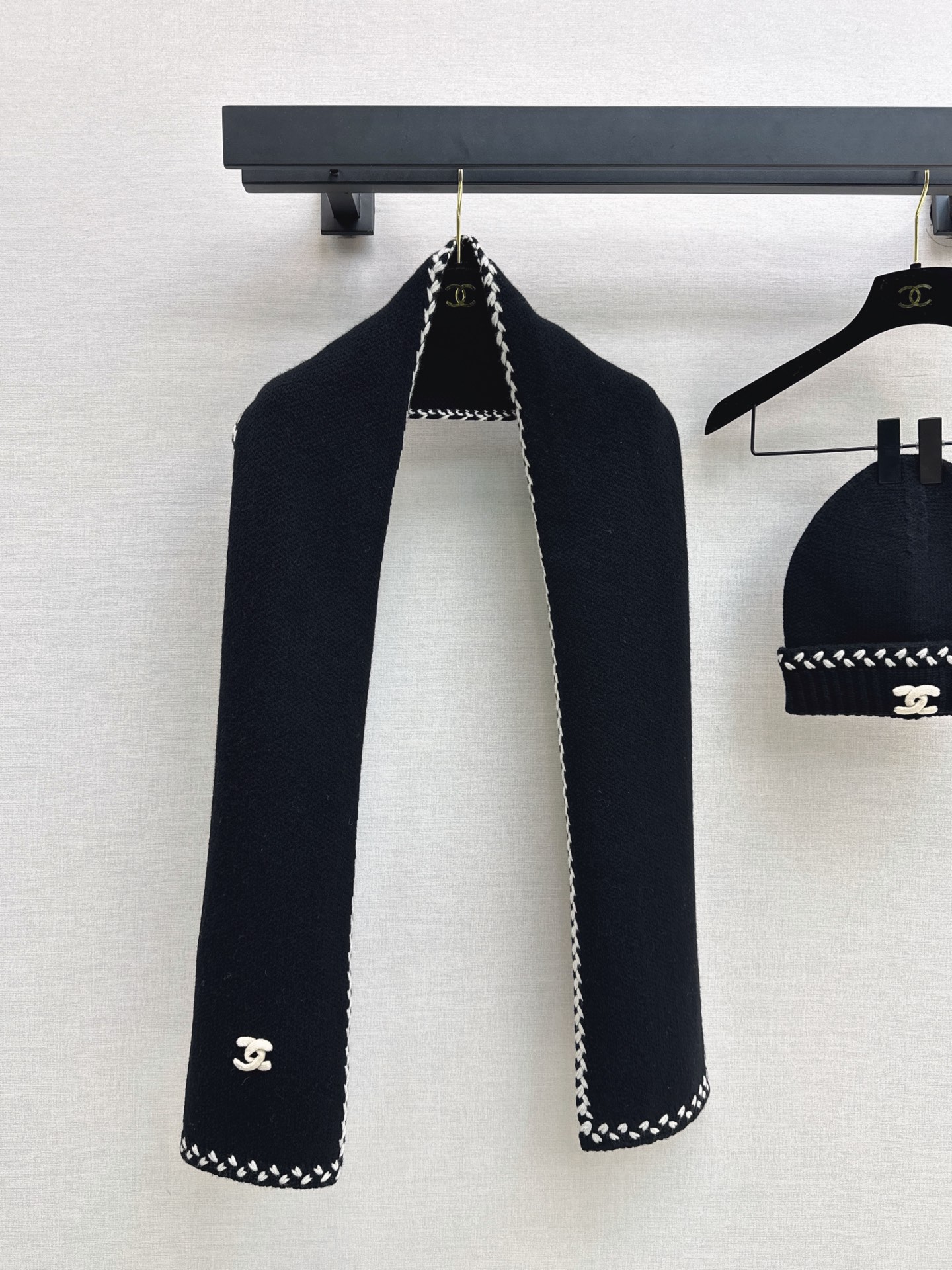 Chan 26fw knit beanie scarf sets
