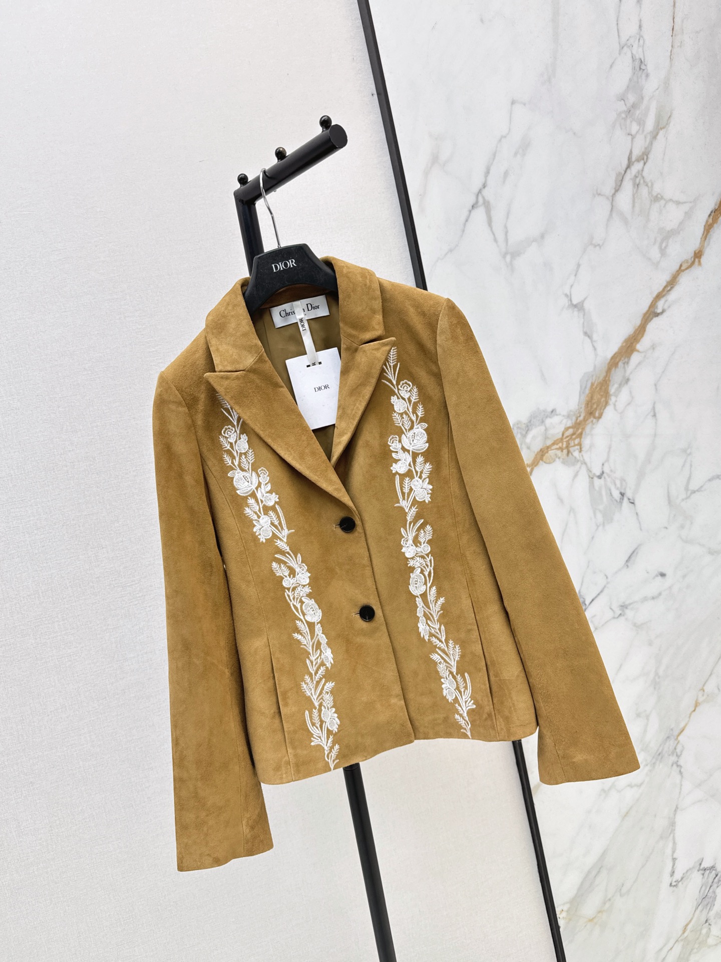 CD 26fw suede fleece embroidery blazer