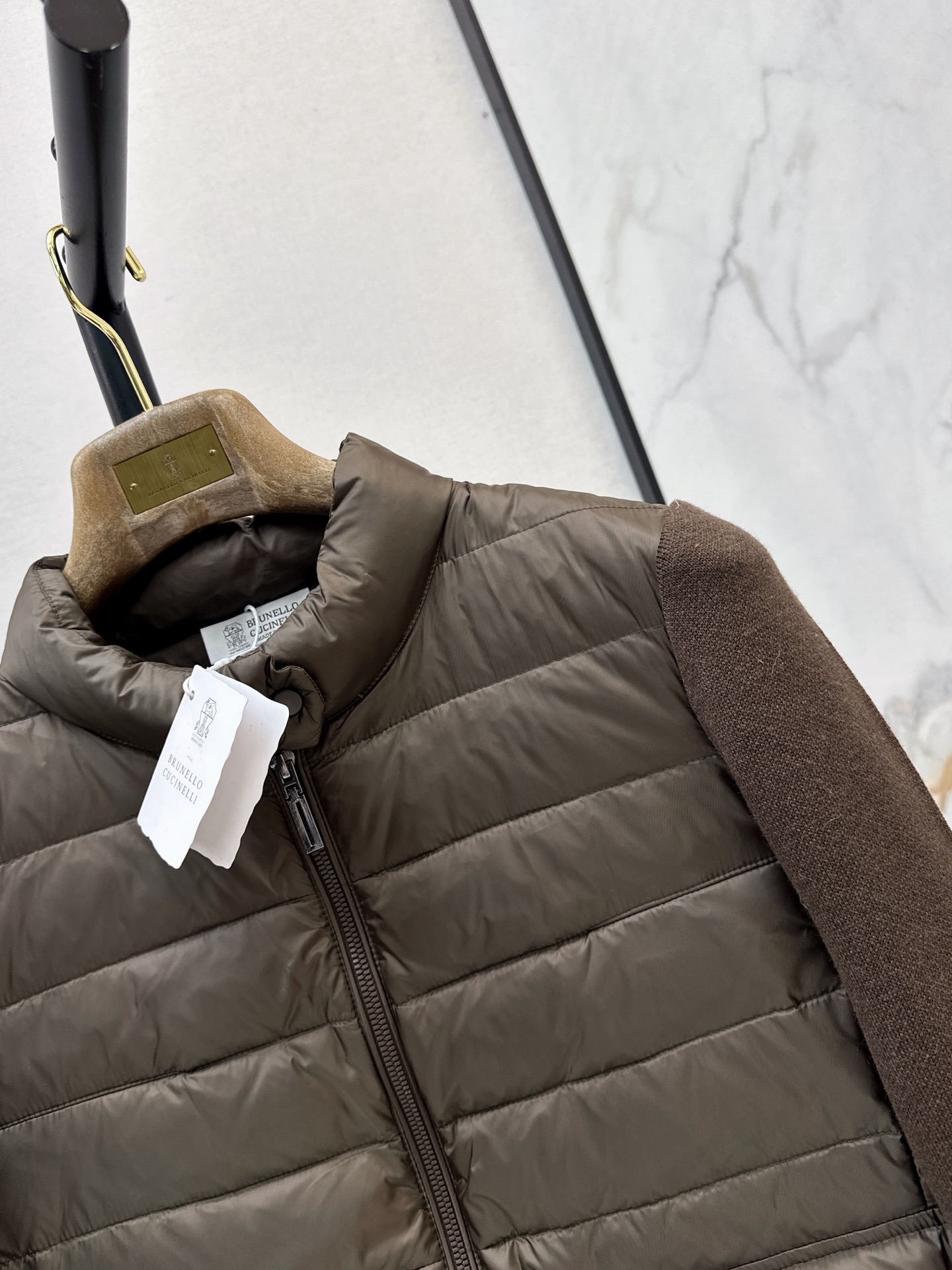 Bun 26fw knit contract down jacket