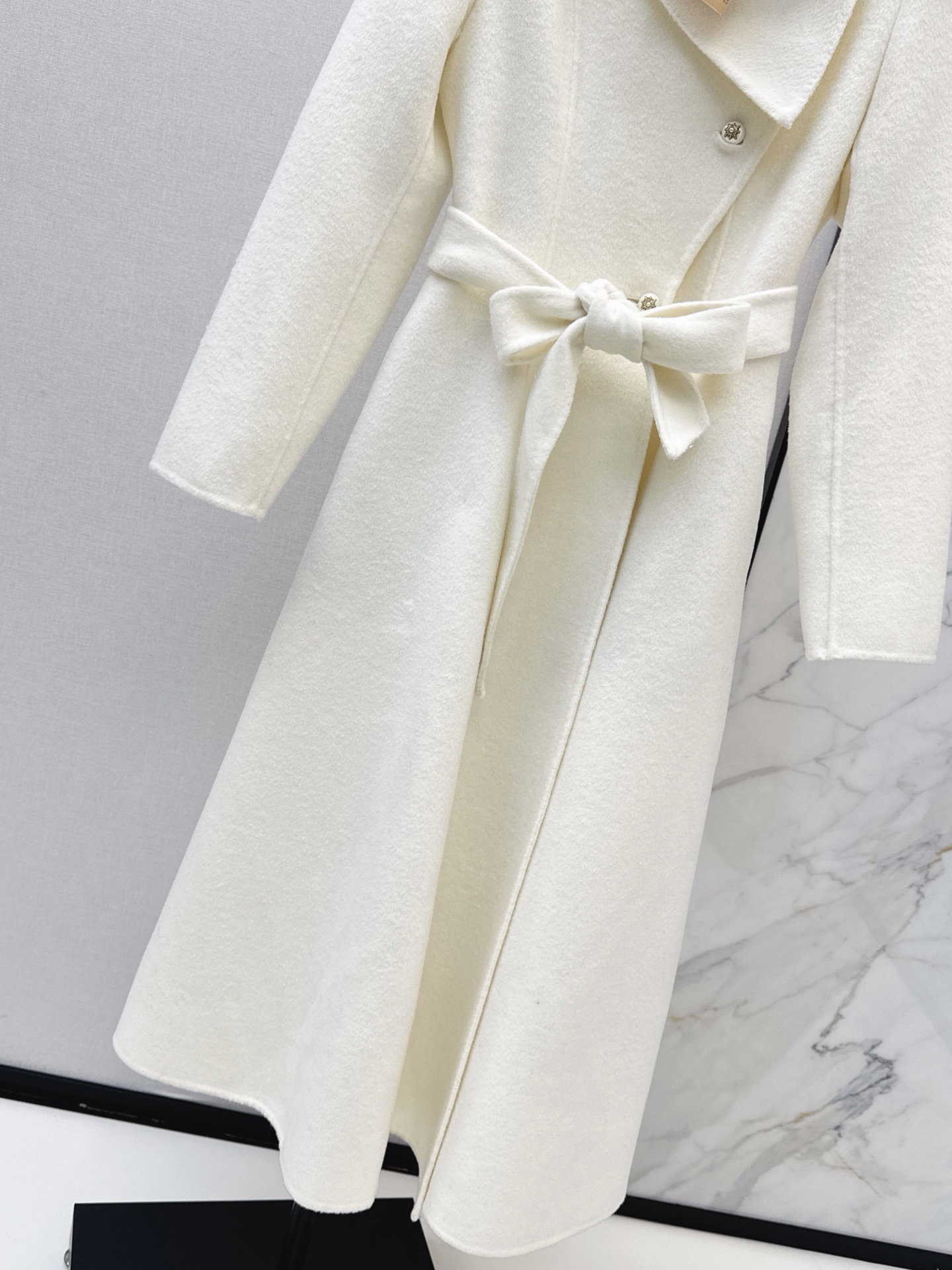 Miu 26fw woolen belted overcoats