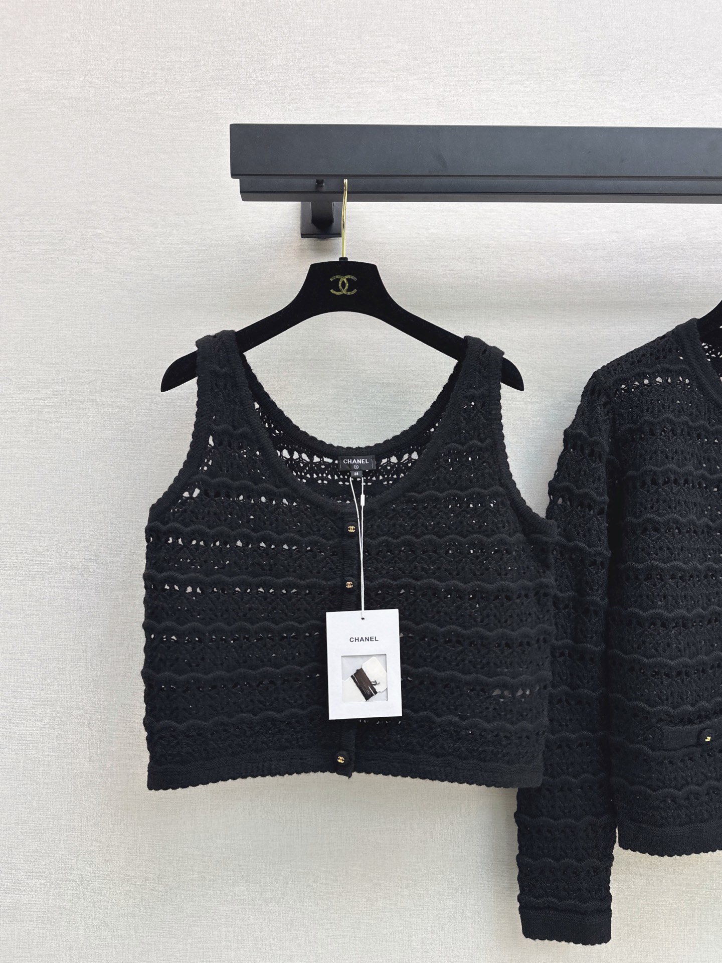 Chan 26fw knit vest cardigan sets
