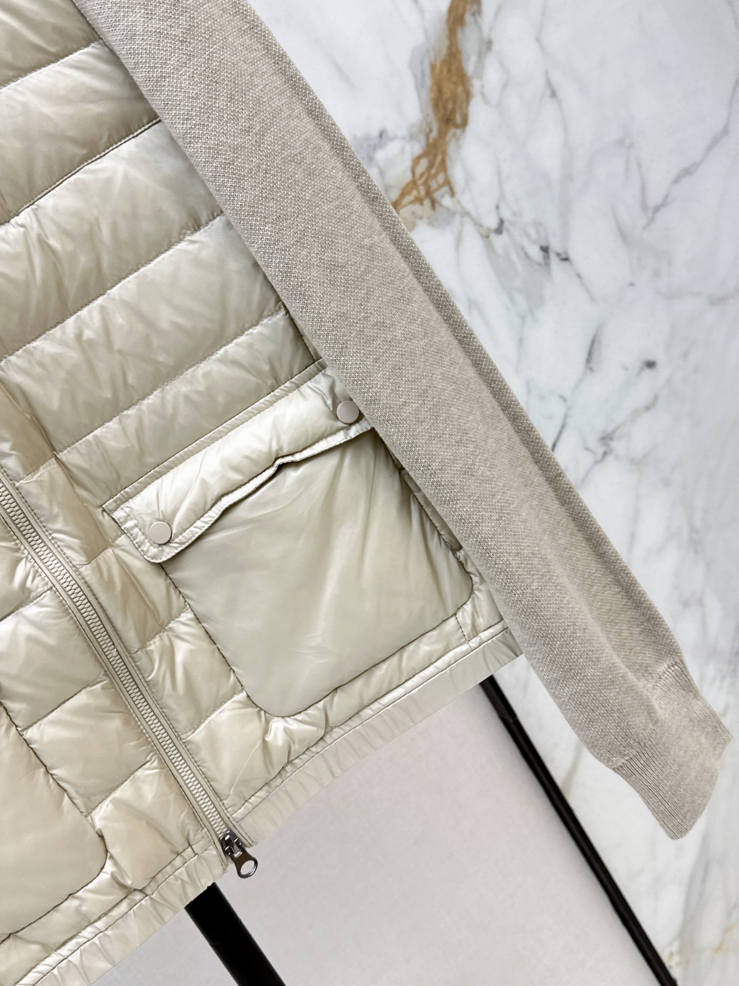 Bun 26fw knit contract down jacket
