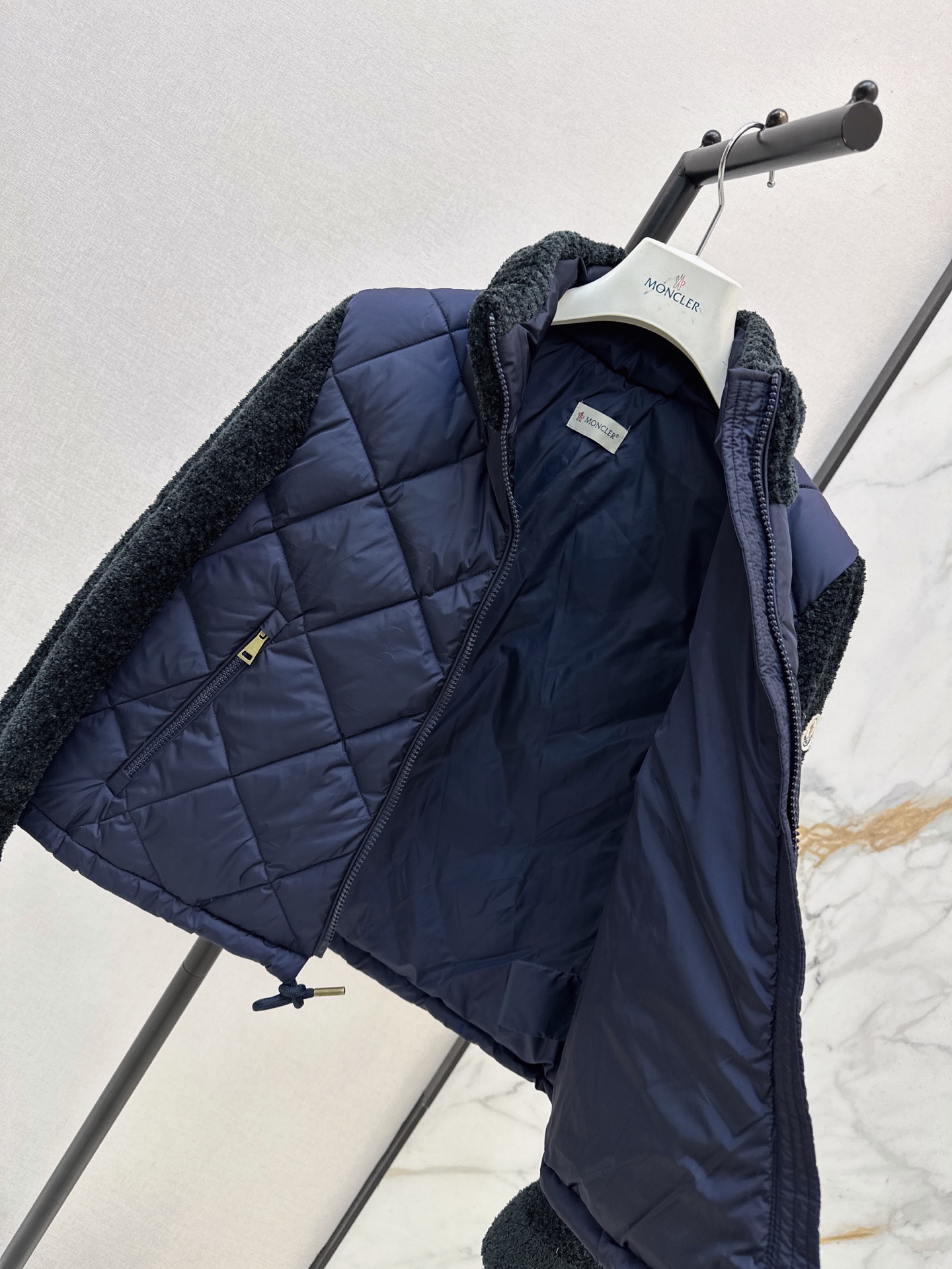 Monc 26fw knit contract down jacket