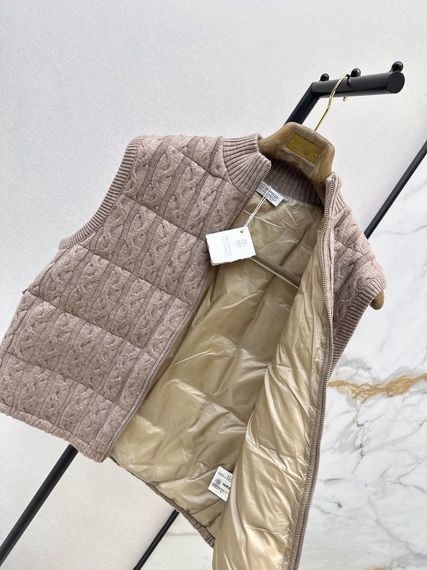 Brun 26fw knit down vest