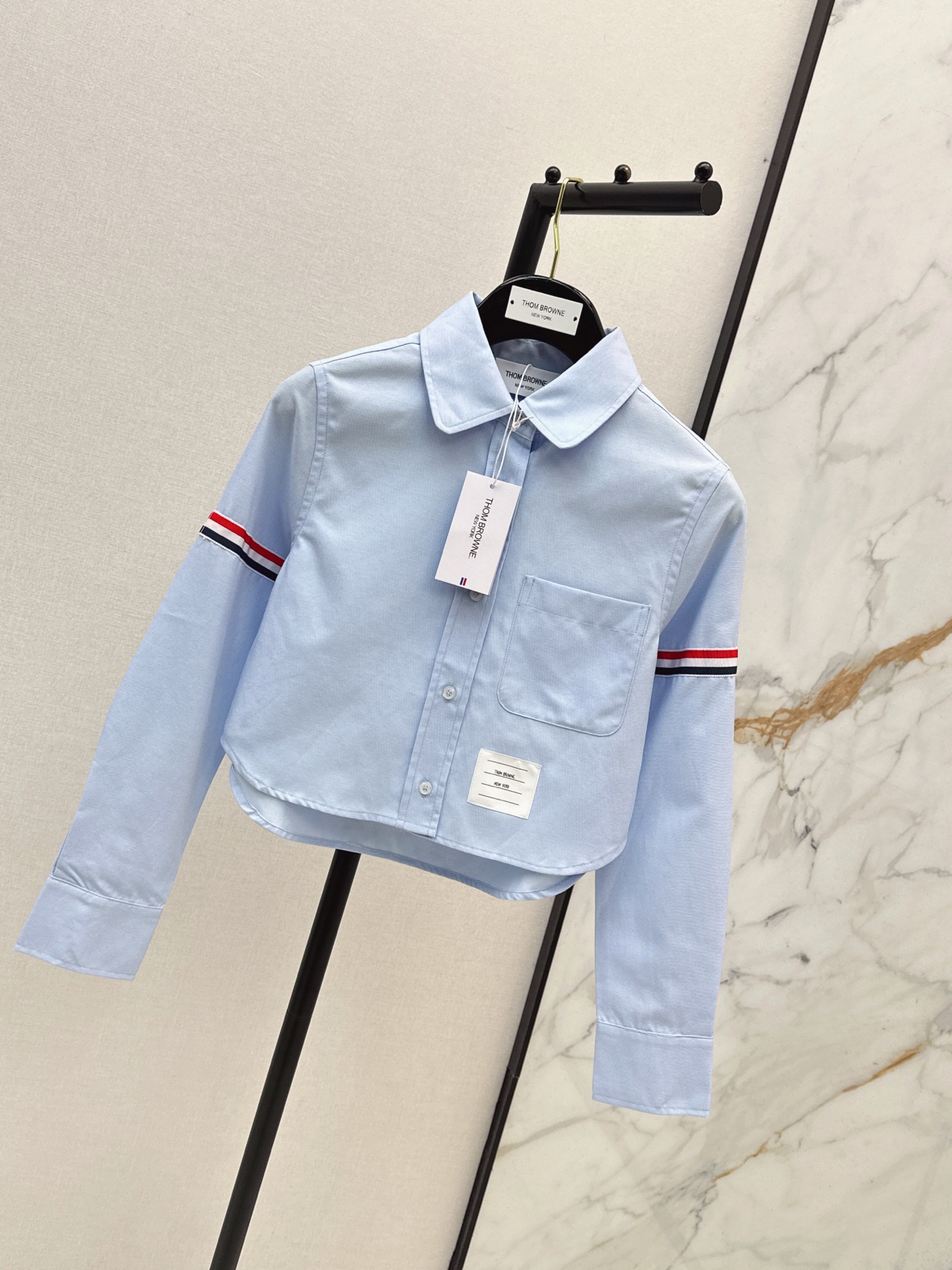 Thom 26fw cropped shirt