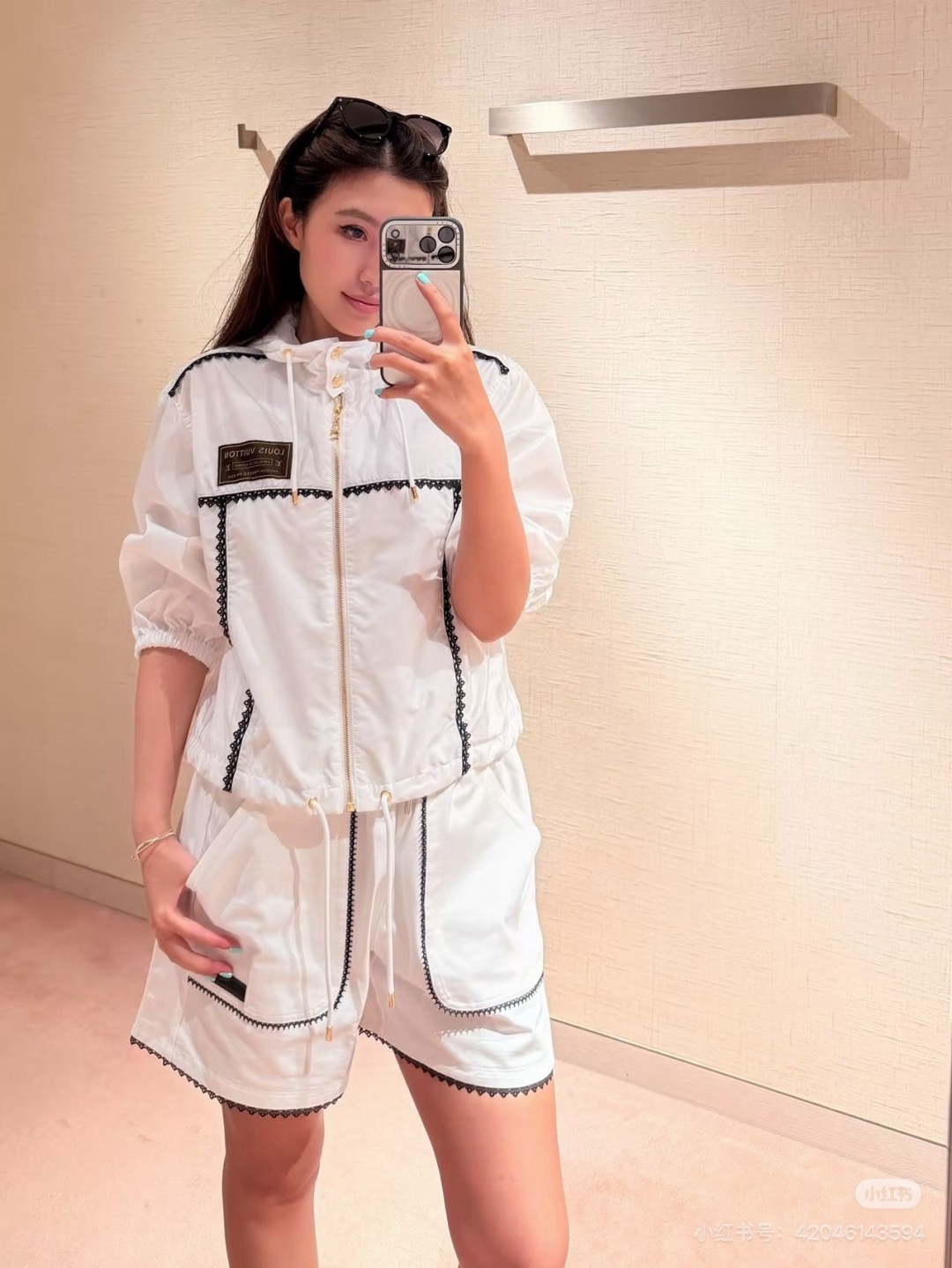 Loui 26ss lace trim jacket