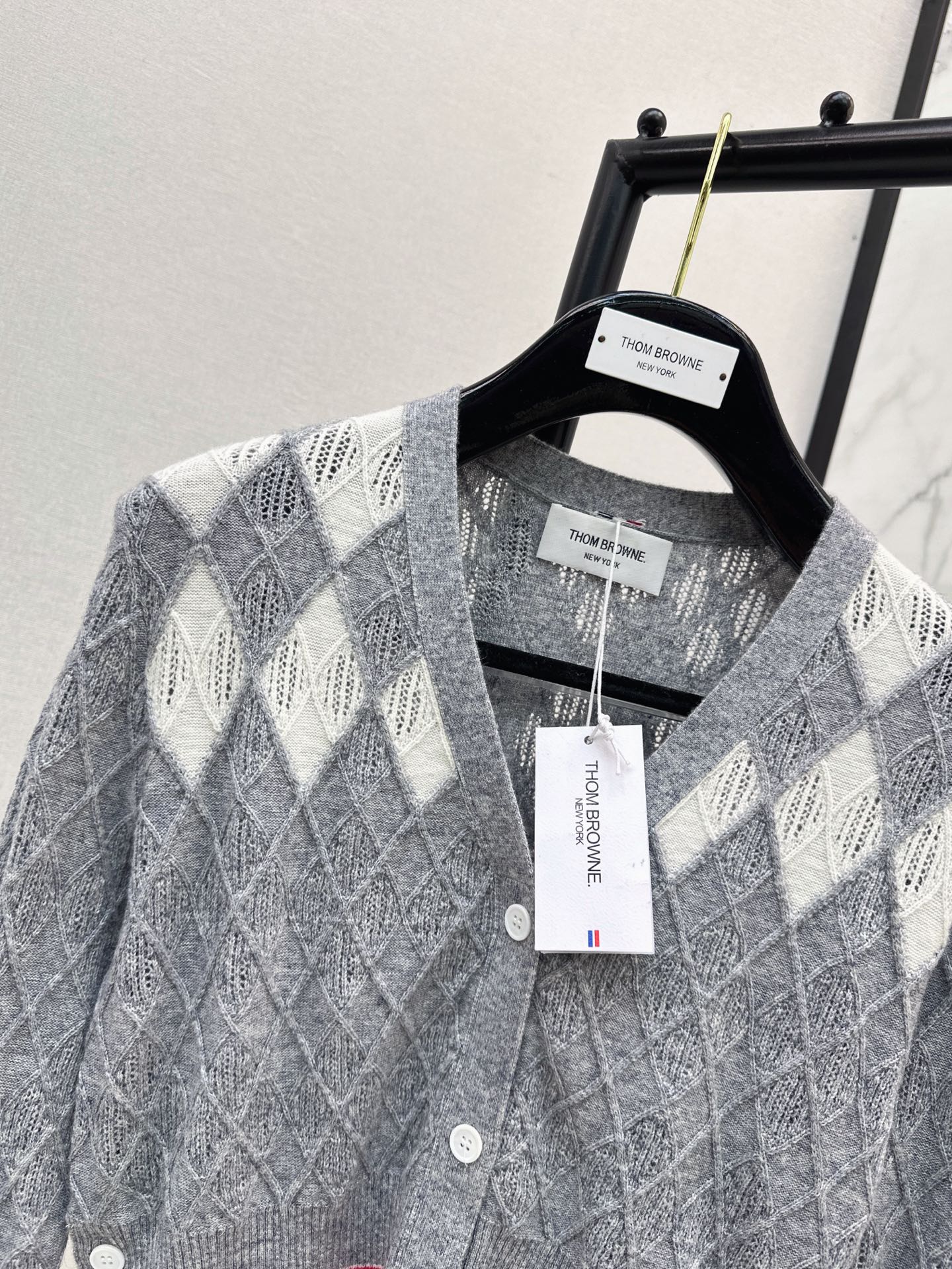 Thom 26fw jacquard cardigan