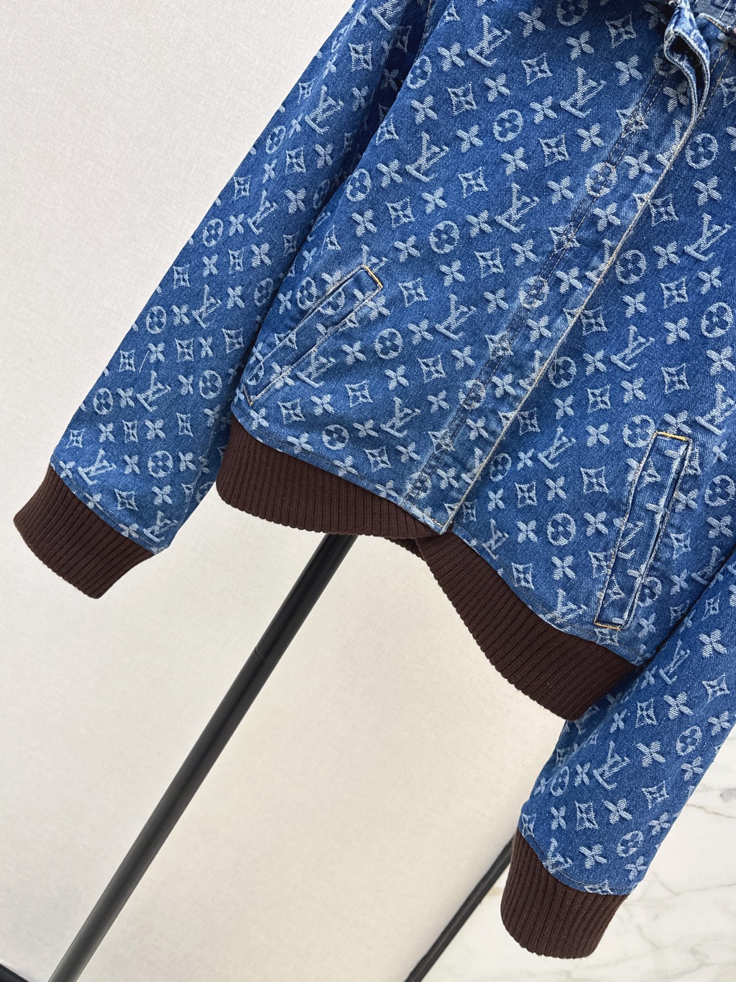 Loui 26fw jacquard denim jacket